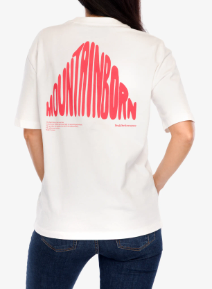 Bavlněné tričko dámské Peak Performance Graphic Tee - offwhite