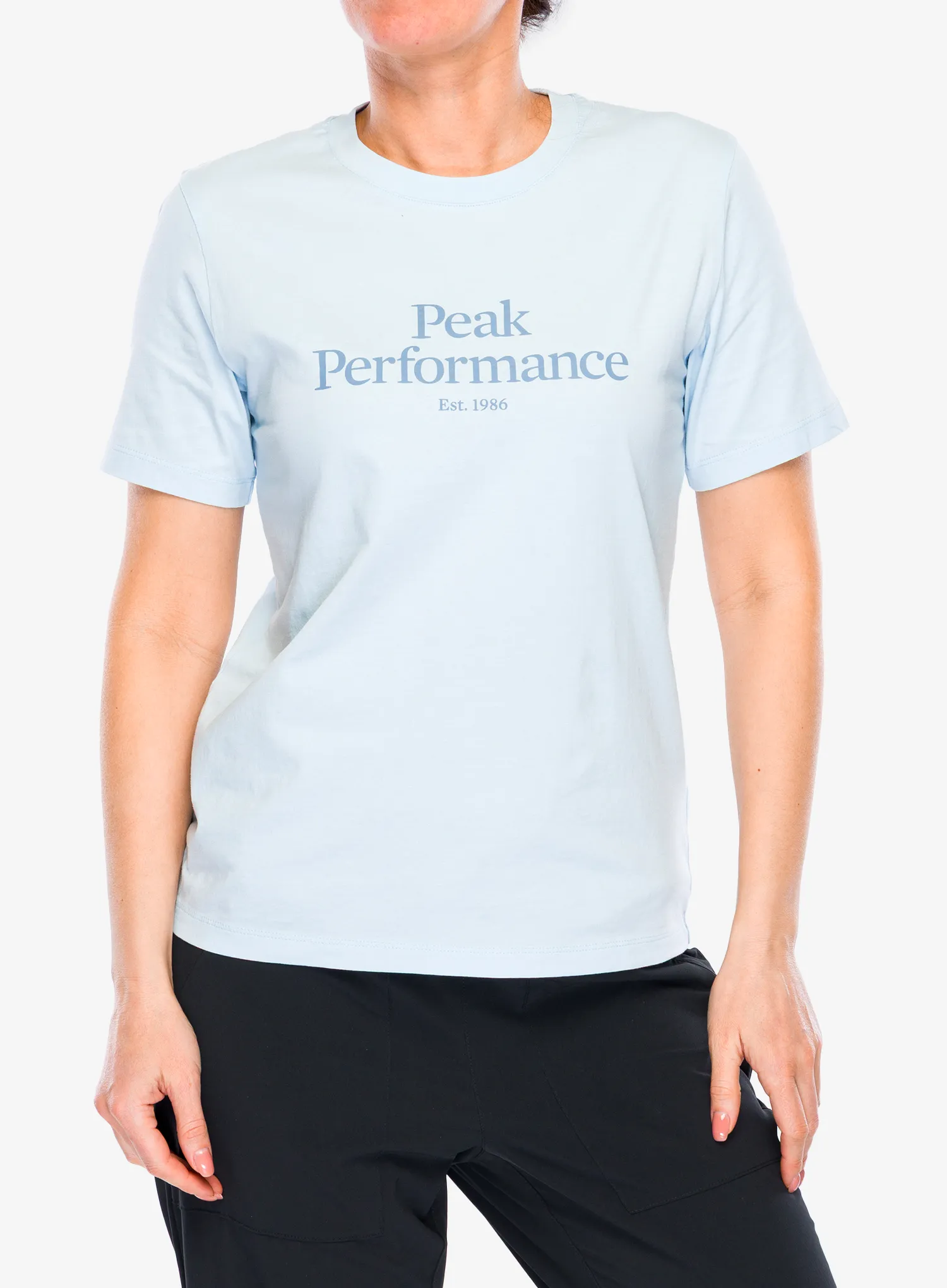 Bavlněné tričko dámské Peak Performance Original Tee - cloud