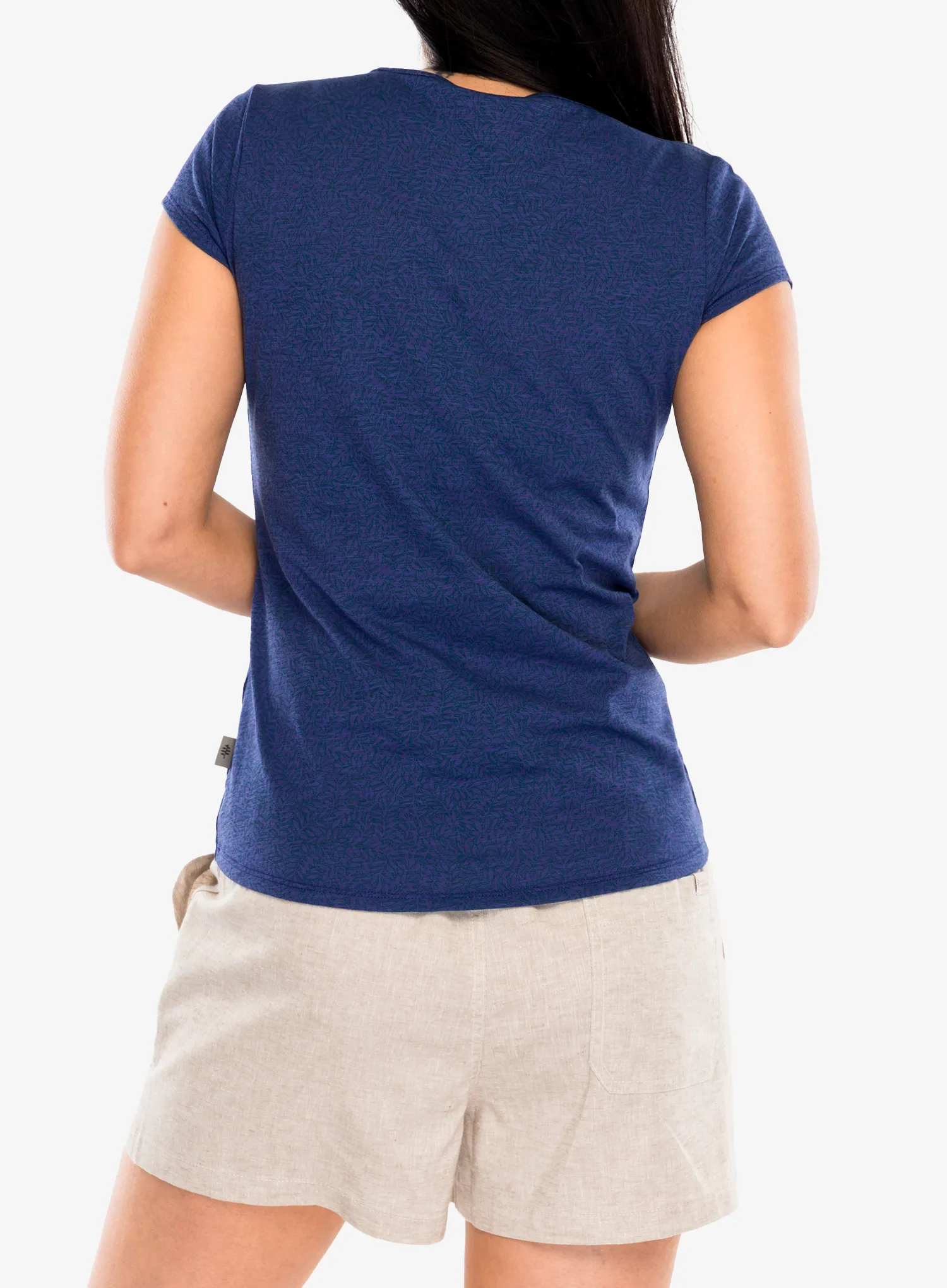 Bavlněné tričko dámské Royal Robbins Featherweight Slub Tee - future dusk nisene pt