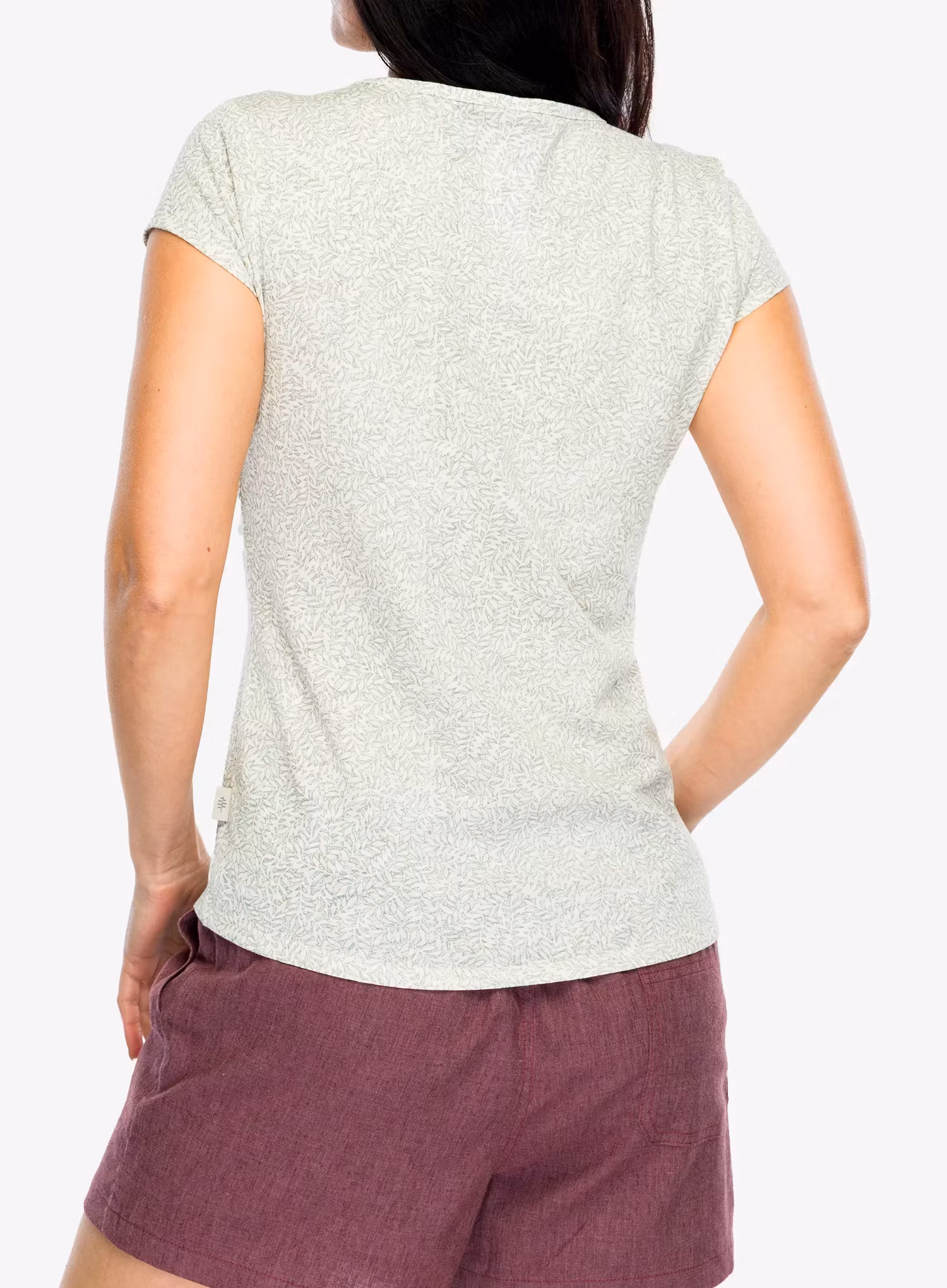 Bavlněné tričko dámské Royal Robbins Featherweight Slub Tee - sage leaf nisene pt