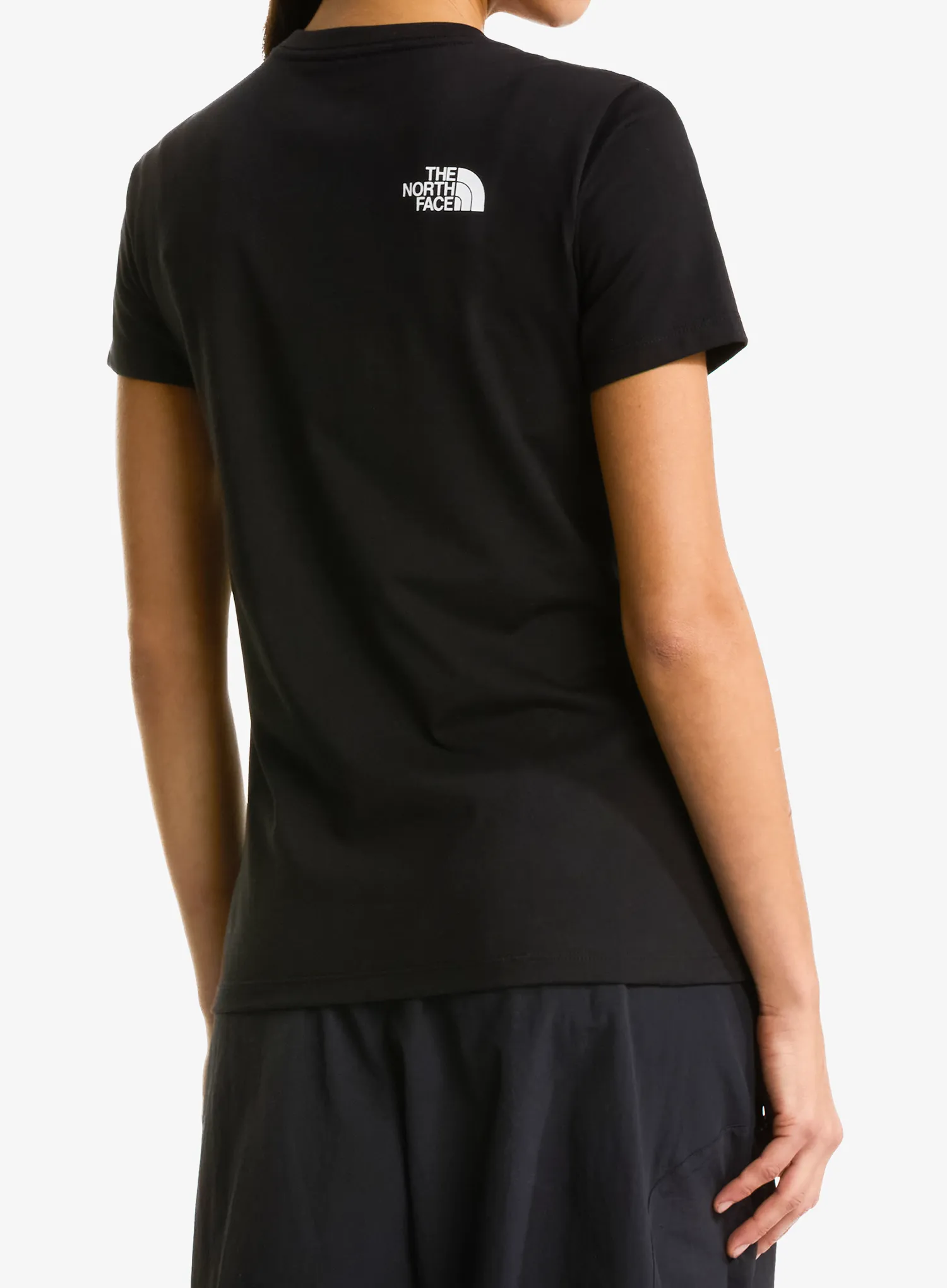 Bavlněné tričko dámské The North Face Evolution Half Dome Slim Short Sleeve - tnf black