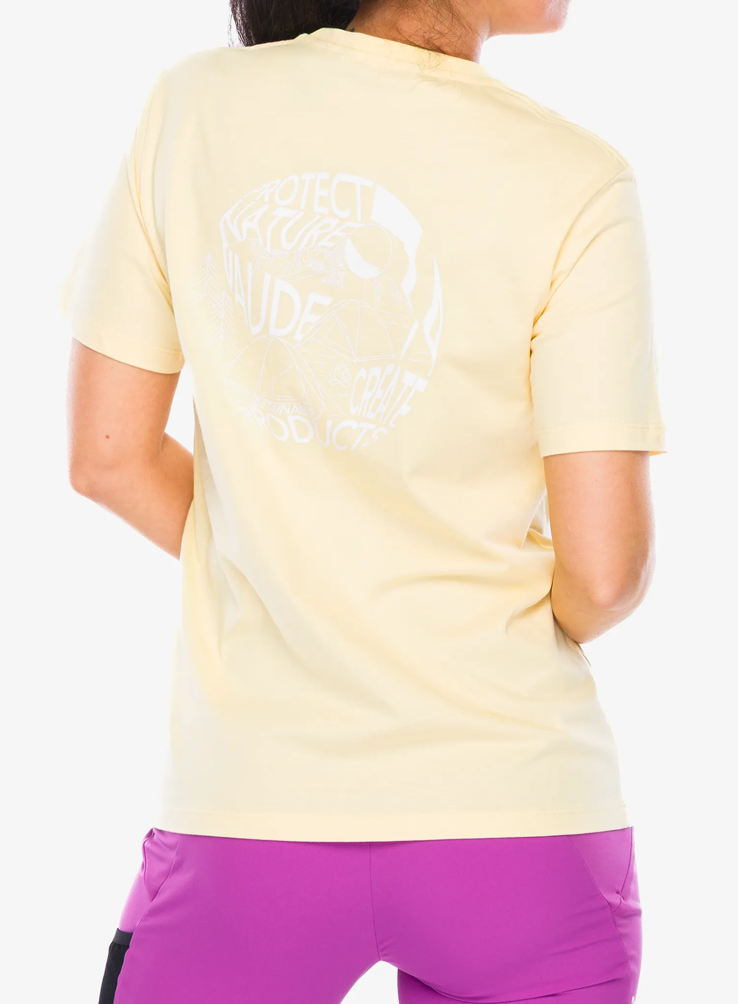 Bavlněné tričko dámské Vaude Spirit T-Shirt II - vanilla