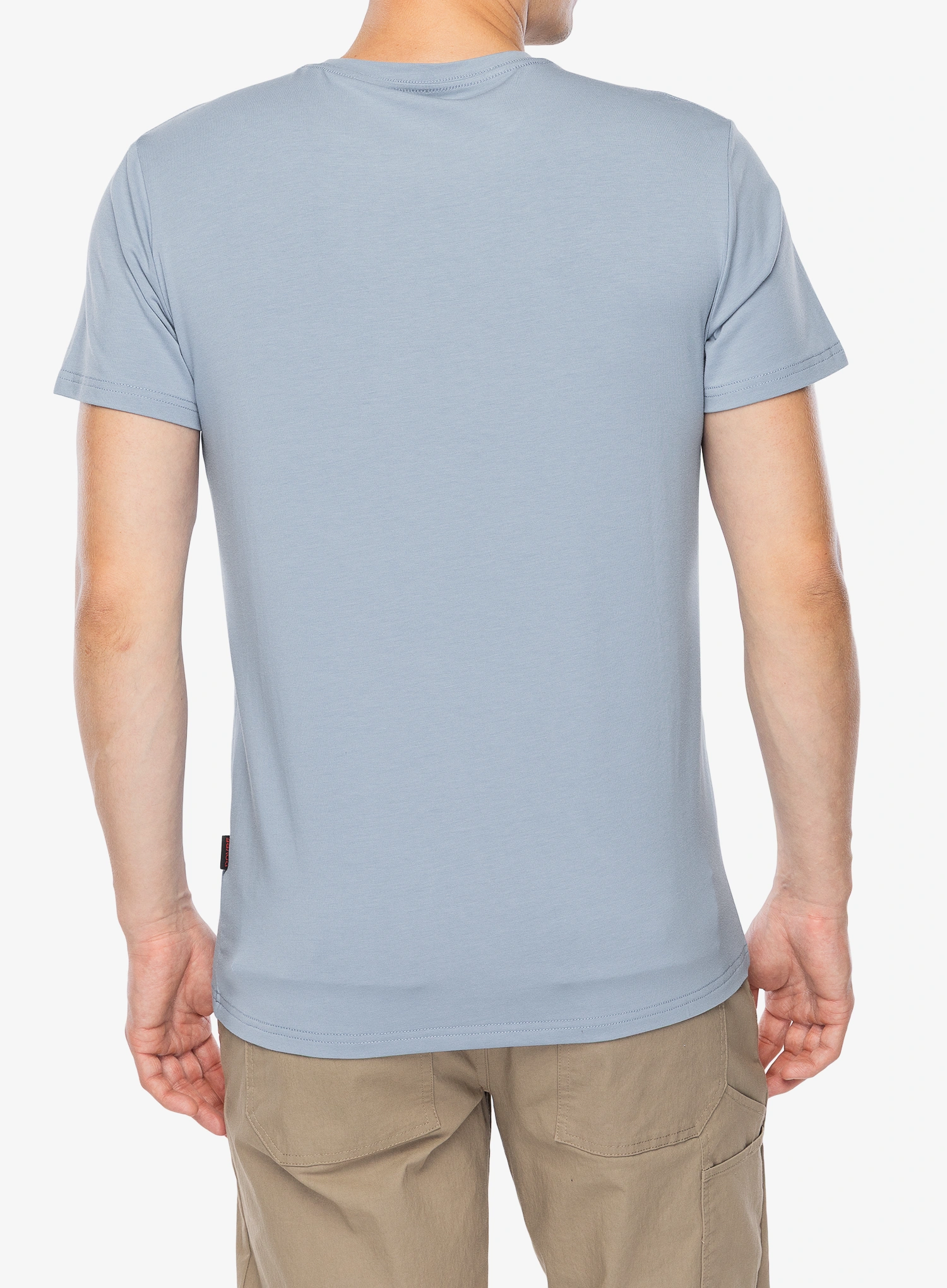 Bavlněné tričko Dovre O-neck Bamboo Viscose T-shirt - light blue