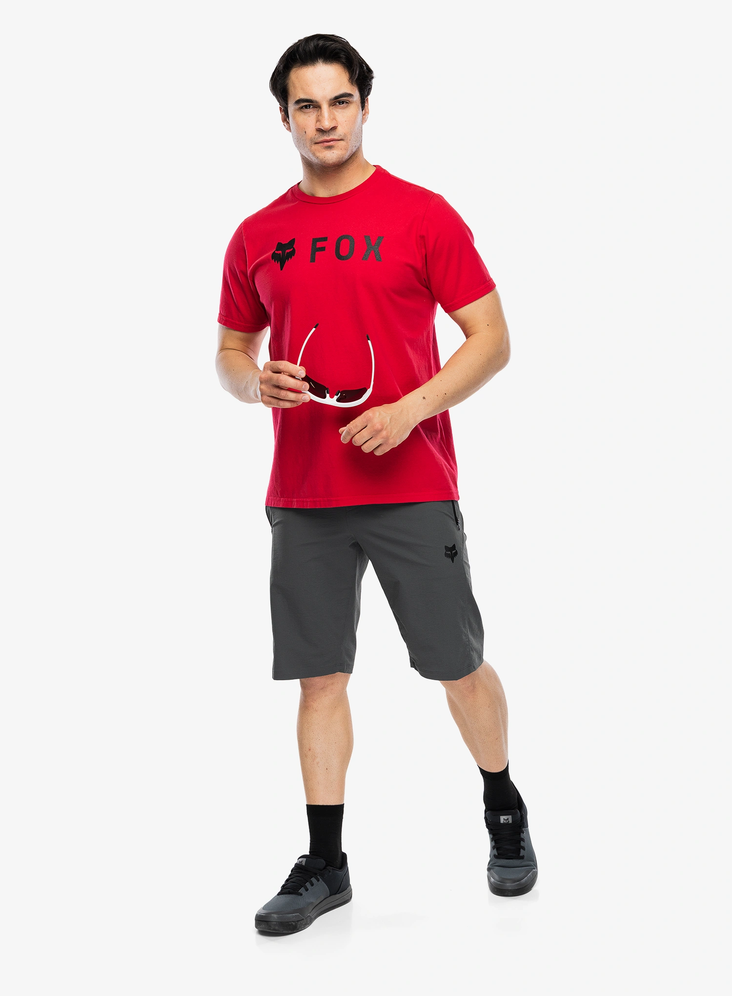 Bavlněné tričko Fox Absolute 195 Original SS Tee - flame red