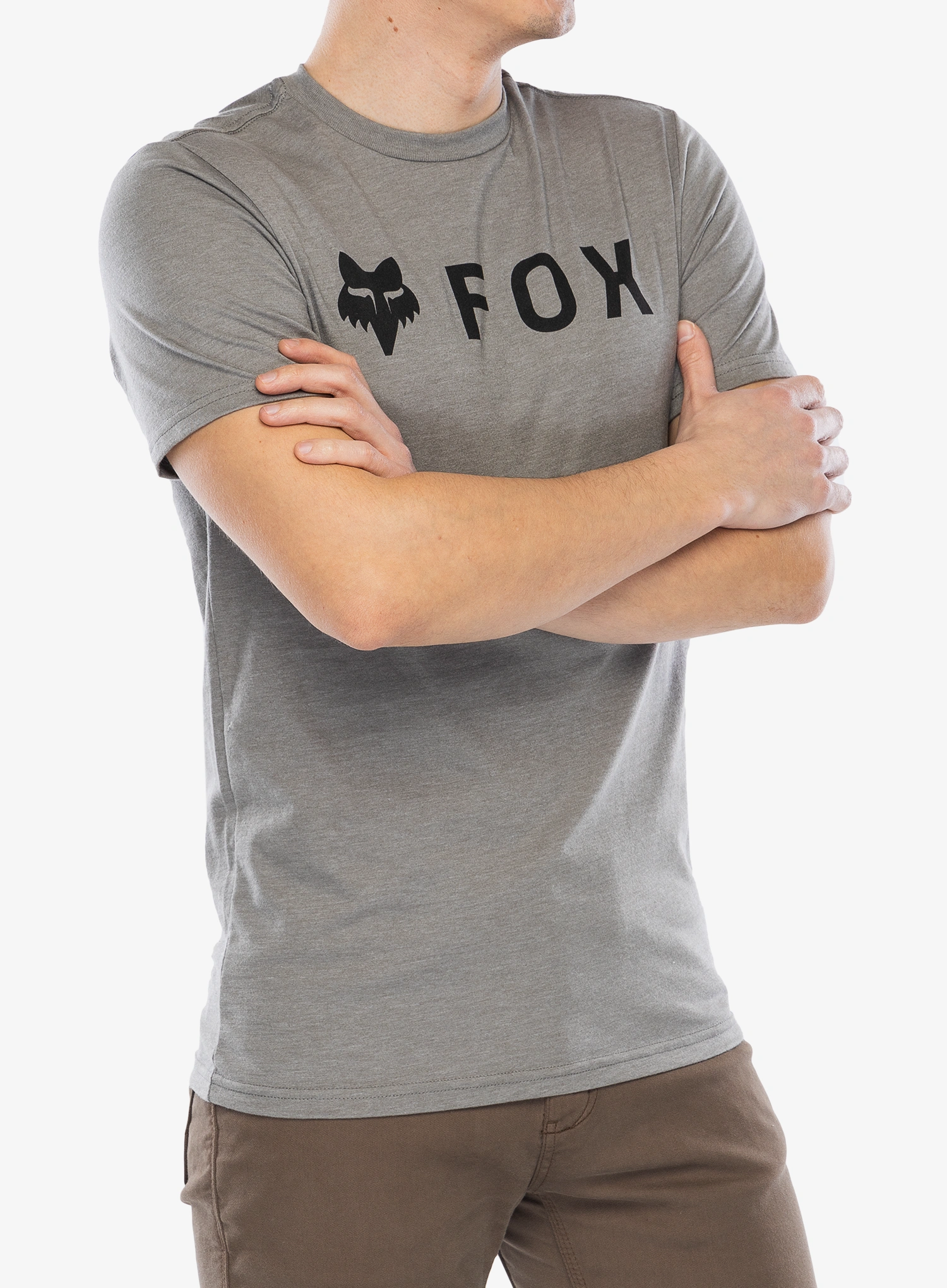 Bavlněné tričko Fox Absolute SS Prem Tee - heather graphite
