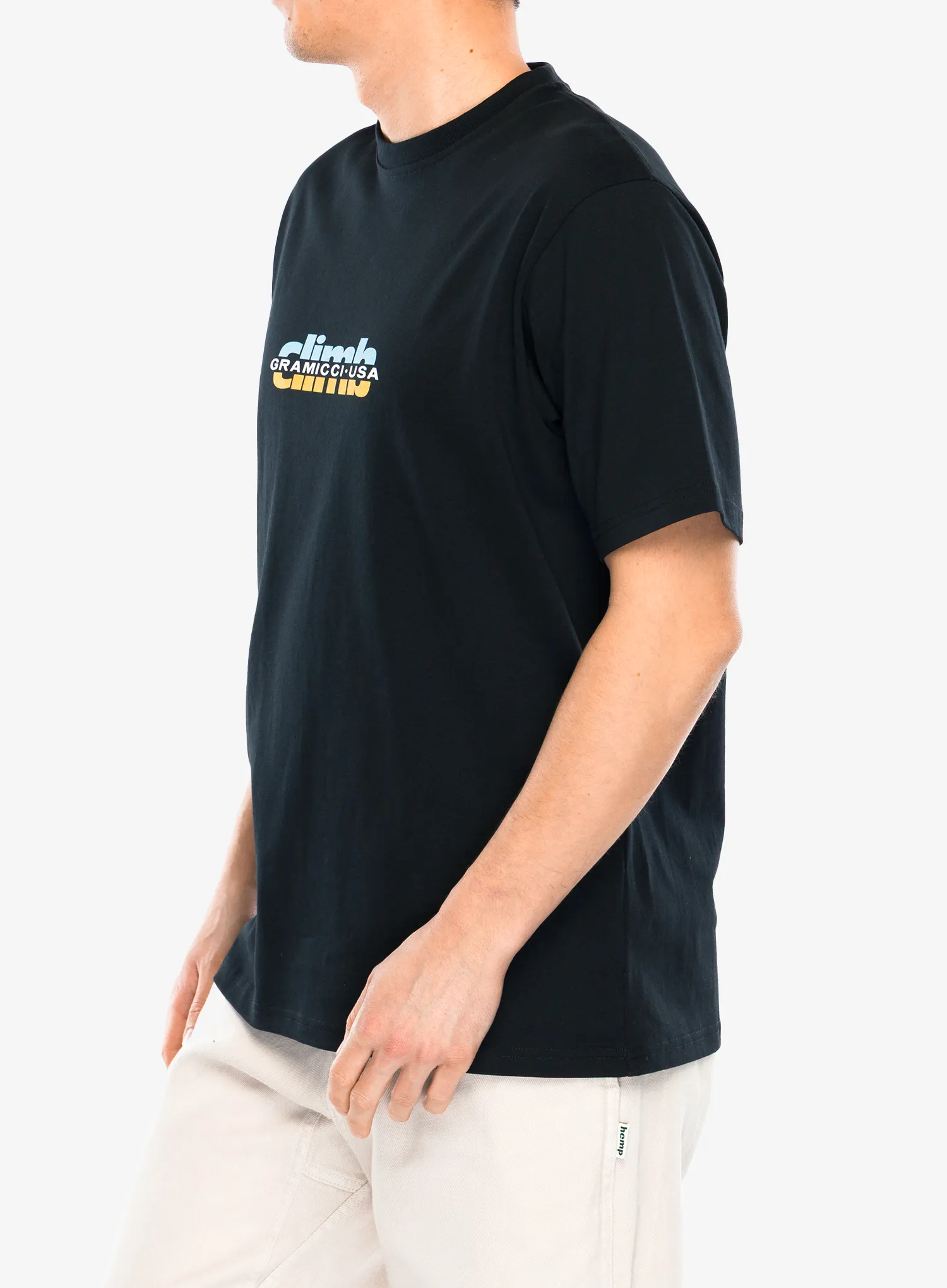Bavlněné tričko Gramicci Climb Tee - vintage black