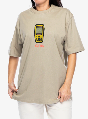 Bavlněné tričko Gramicci Gps Tee - smoky sand