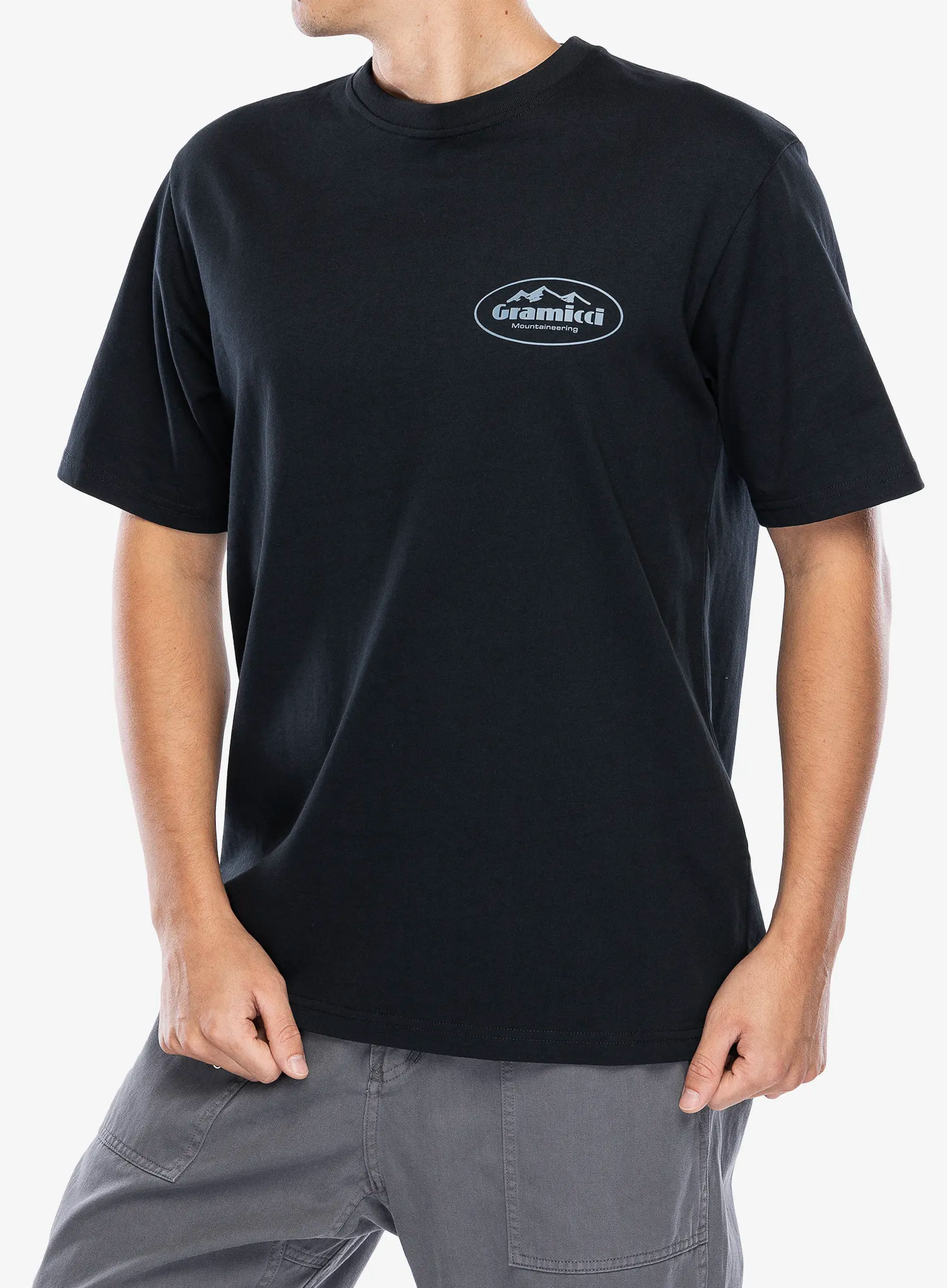 Bavlněné tričko Gramicci Mountaineering Tee - vintage black