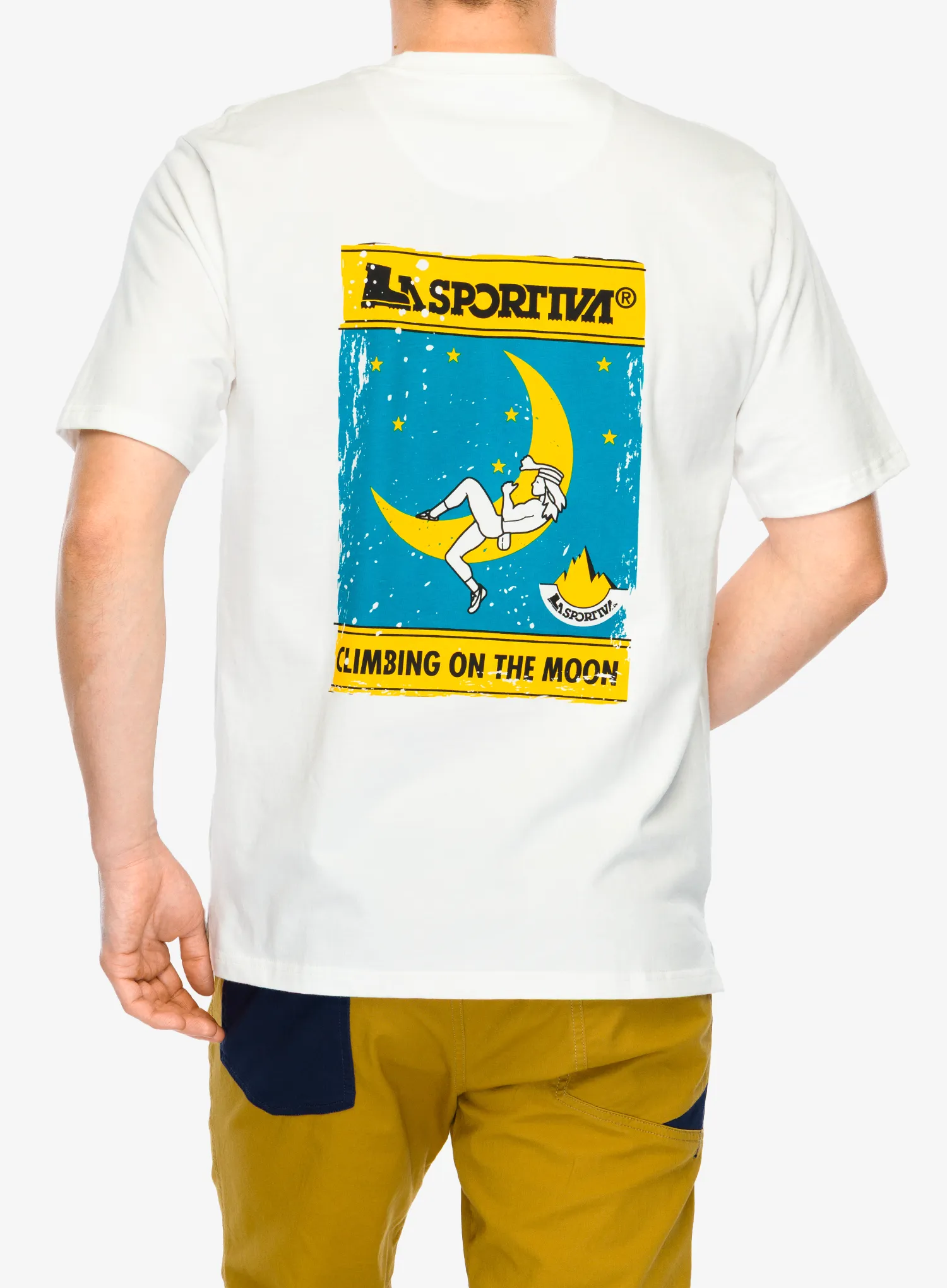 Bavlněné tričko La Sportiva Moon Climb T-Shirt - chalk
