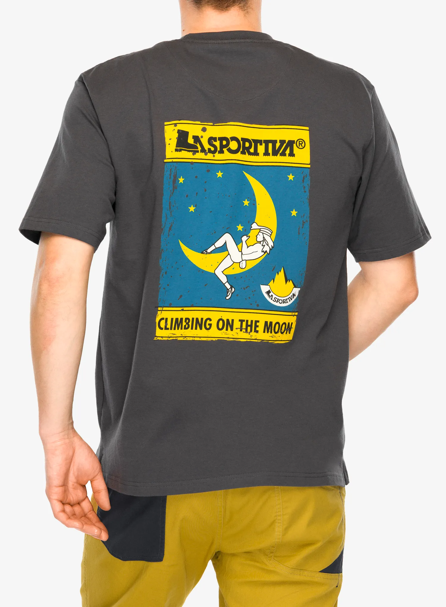 Bavlněné tričko La Sportiva Moon Climb T-Shirt - onyx