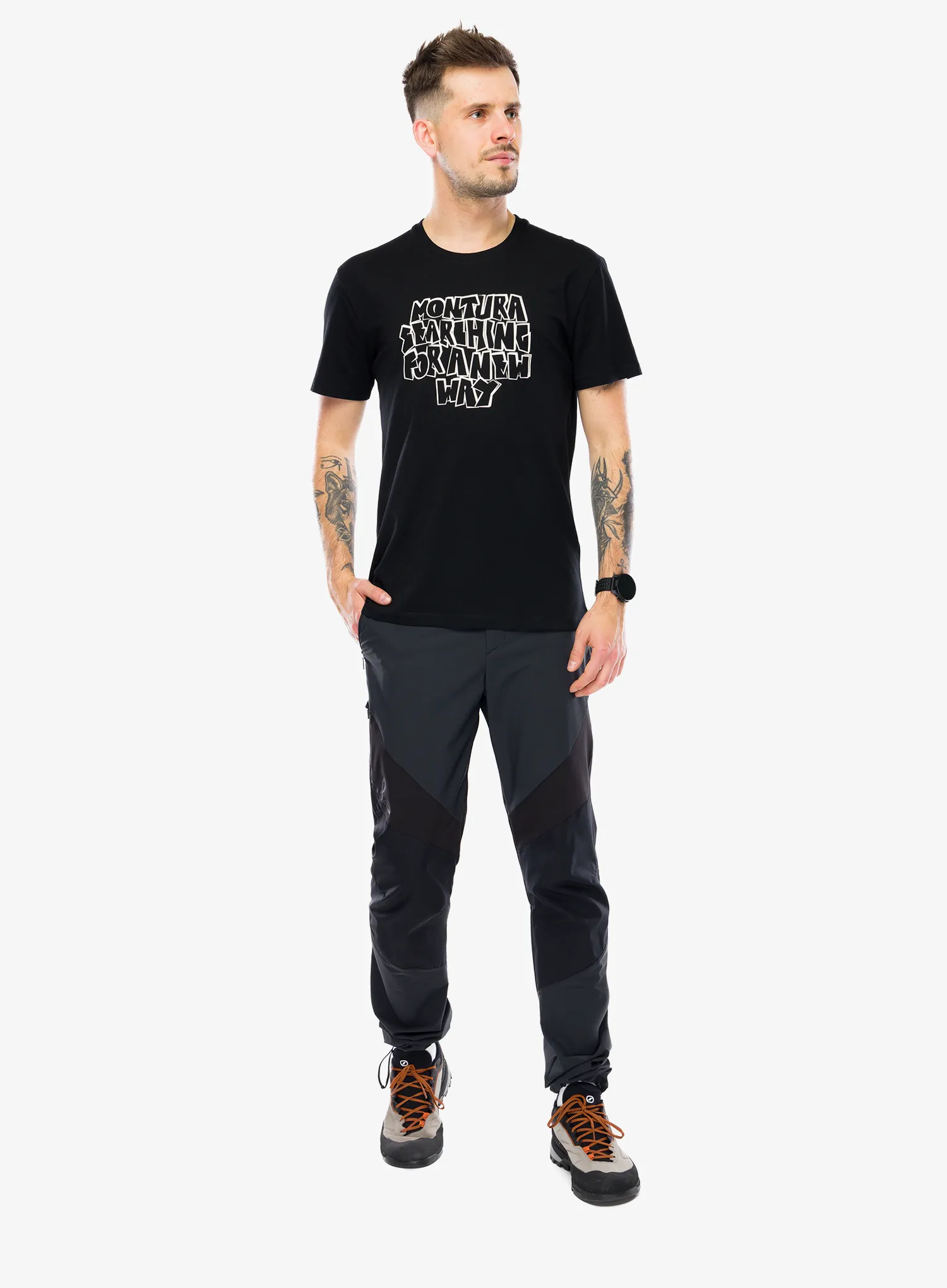 Bavlněné tričko Montura Knots T-Shirt - black