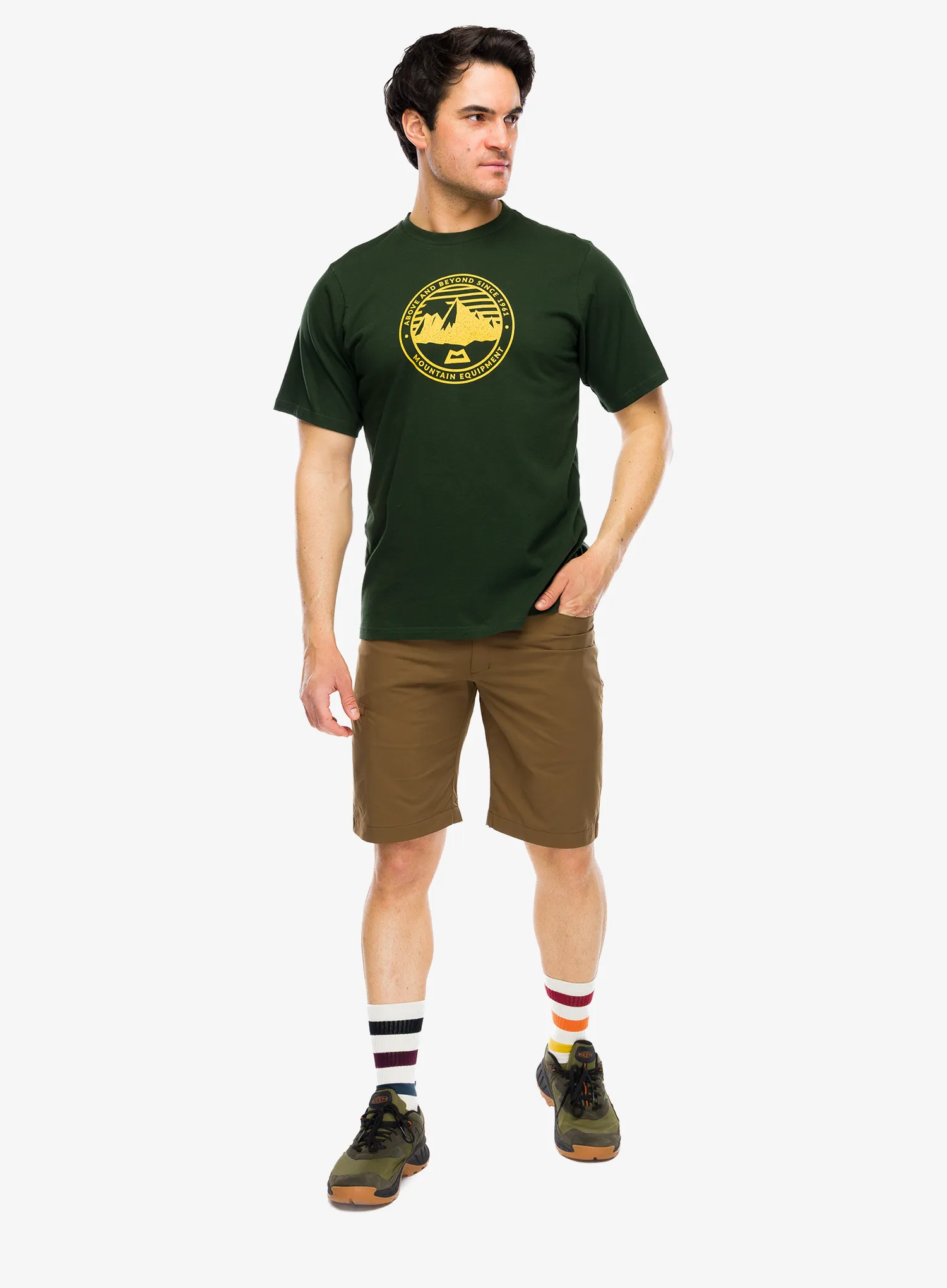 Bavlněné tričko Mountain Equipment Roundel Tee - conifer/conifer