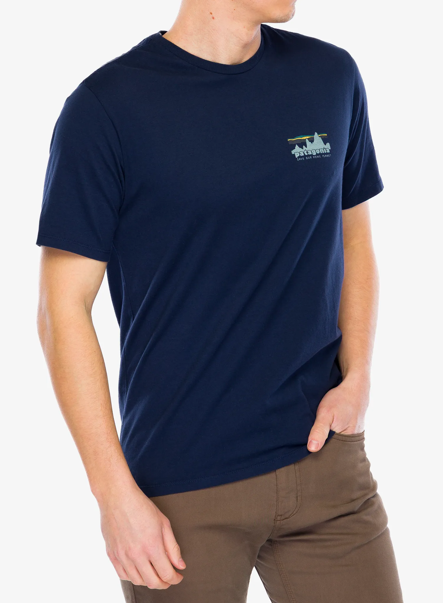 Bavlněné tričko Patagonia 73 Skyline Organic T-Shirt - new navy