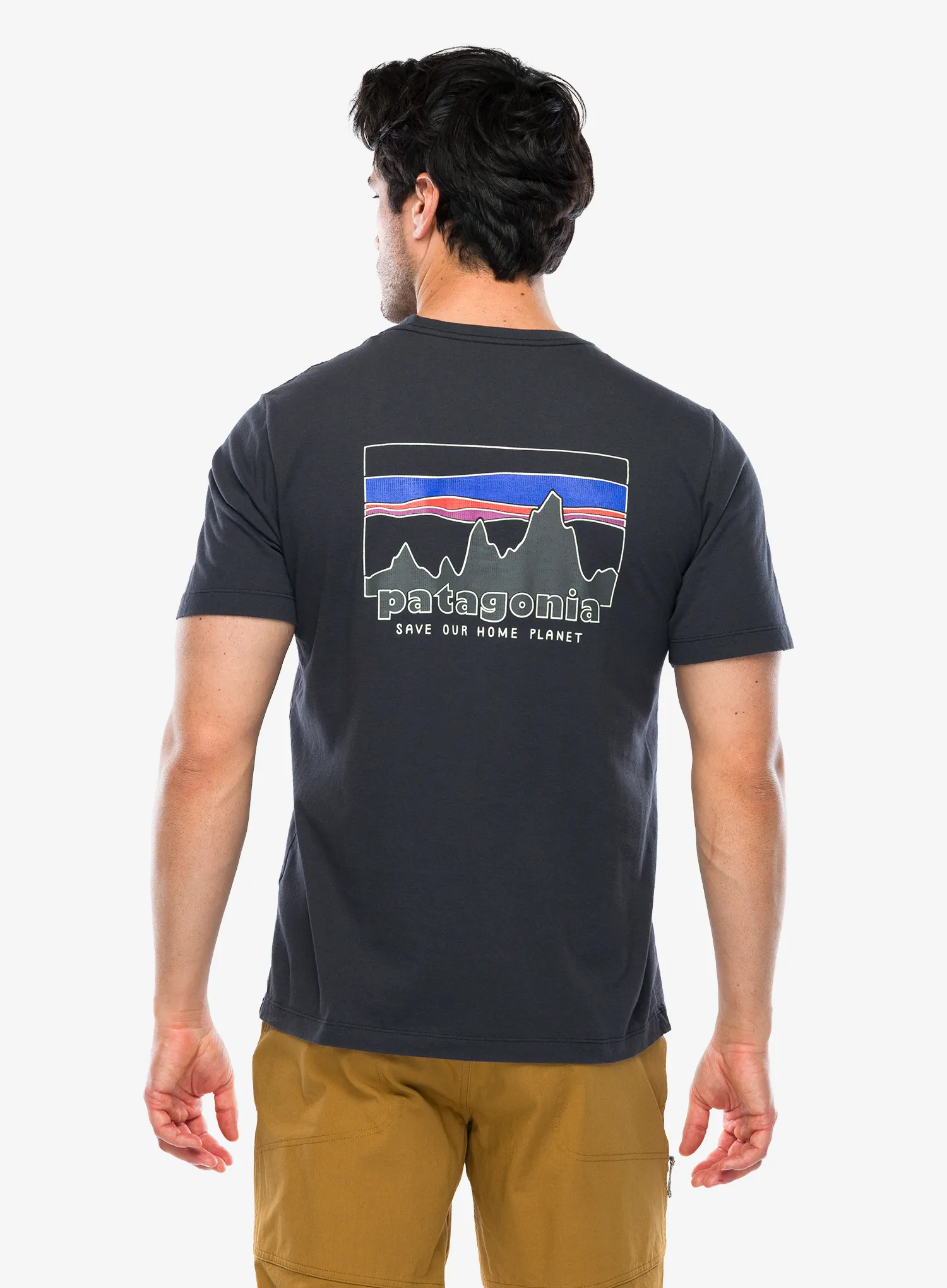 Bavlněné tričko Patagonia 73 Skyline T-Shirt - ink black