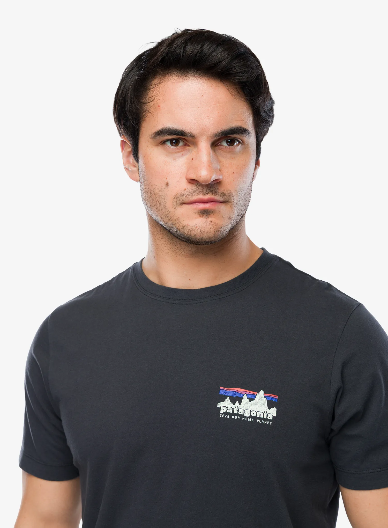 Bavlněné tričko Patagonia 73 Skyline T-Shirt - ink black