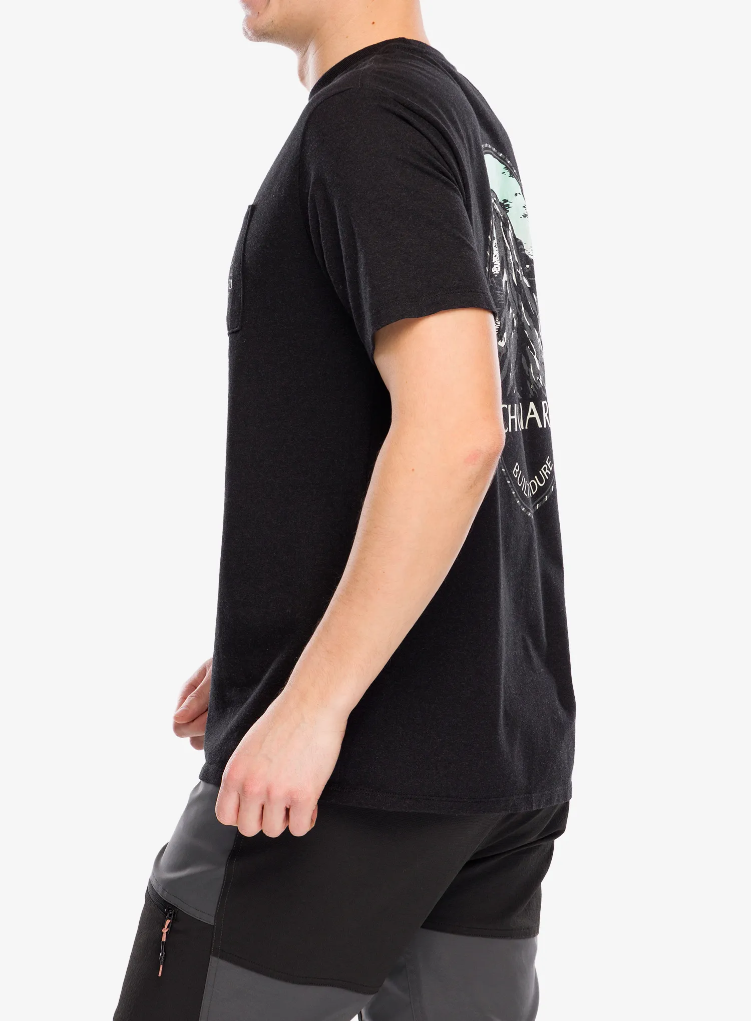 Bavlněné tričko Patagonia Chouinard Crest Pocket Responsibili-Tee - ink black