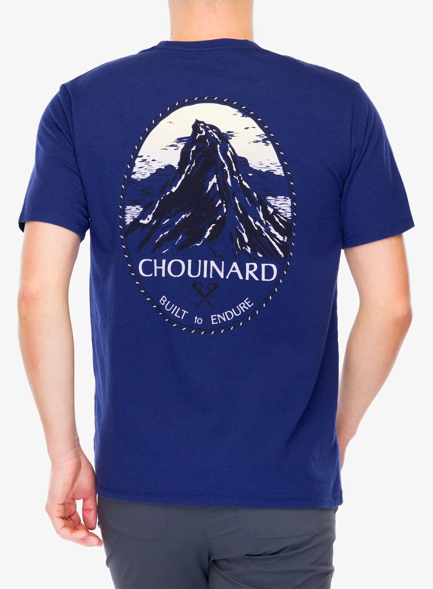 Bavlněné tričko Patagonia Chouinard Crest Pocket Responsibili-Tee - solstice purple