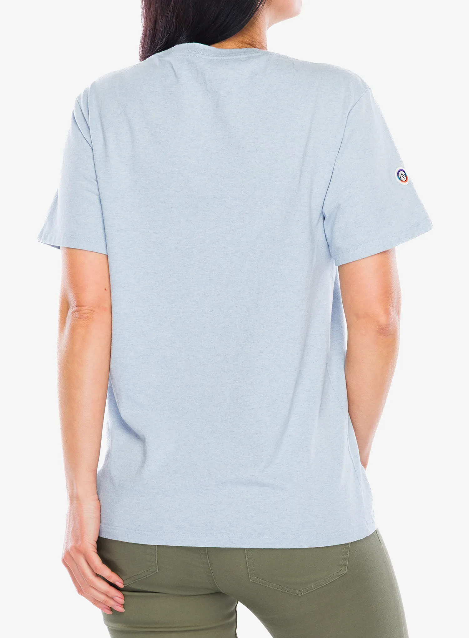 Bavlněné tričko Patagonia Fitz Roy Icon Responsibili-Tee - fleck blue