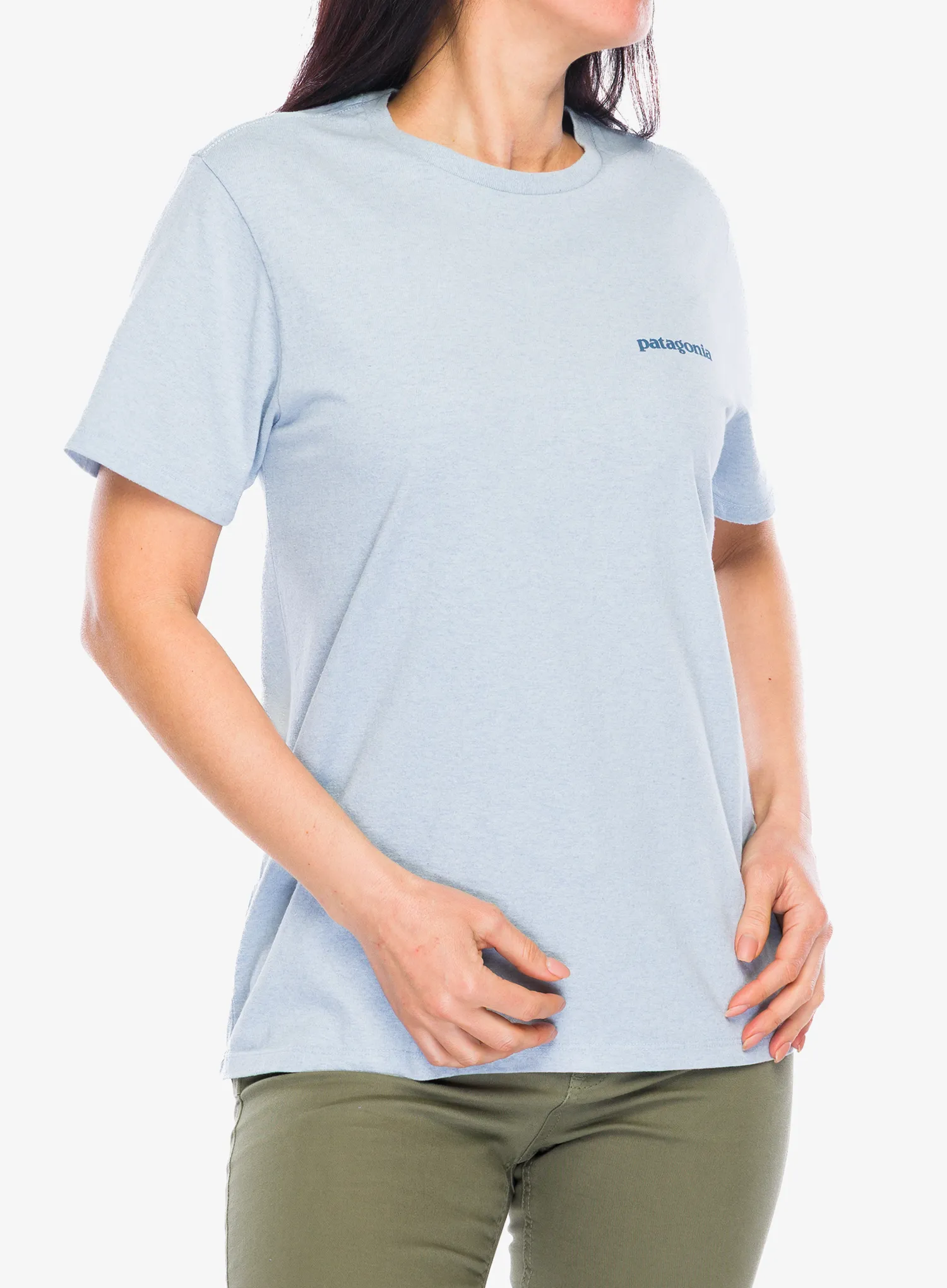 Bavlněné tričko Patagonia Fitz Roy Icon Responsibili-Tee - fleck blue
