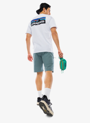 Bavlněné tričko Patagonia P-6 Logo Responsibili-Tee - white