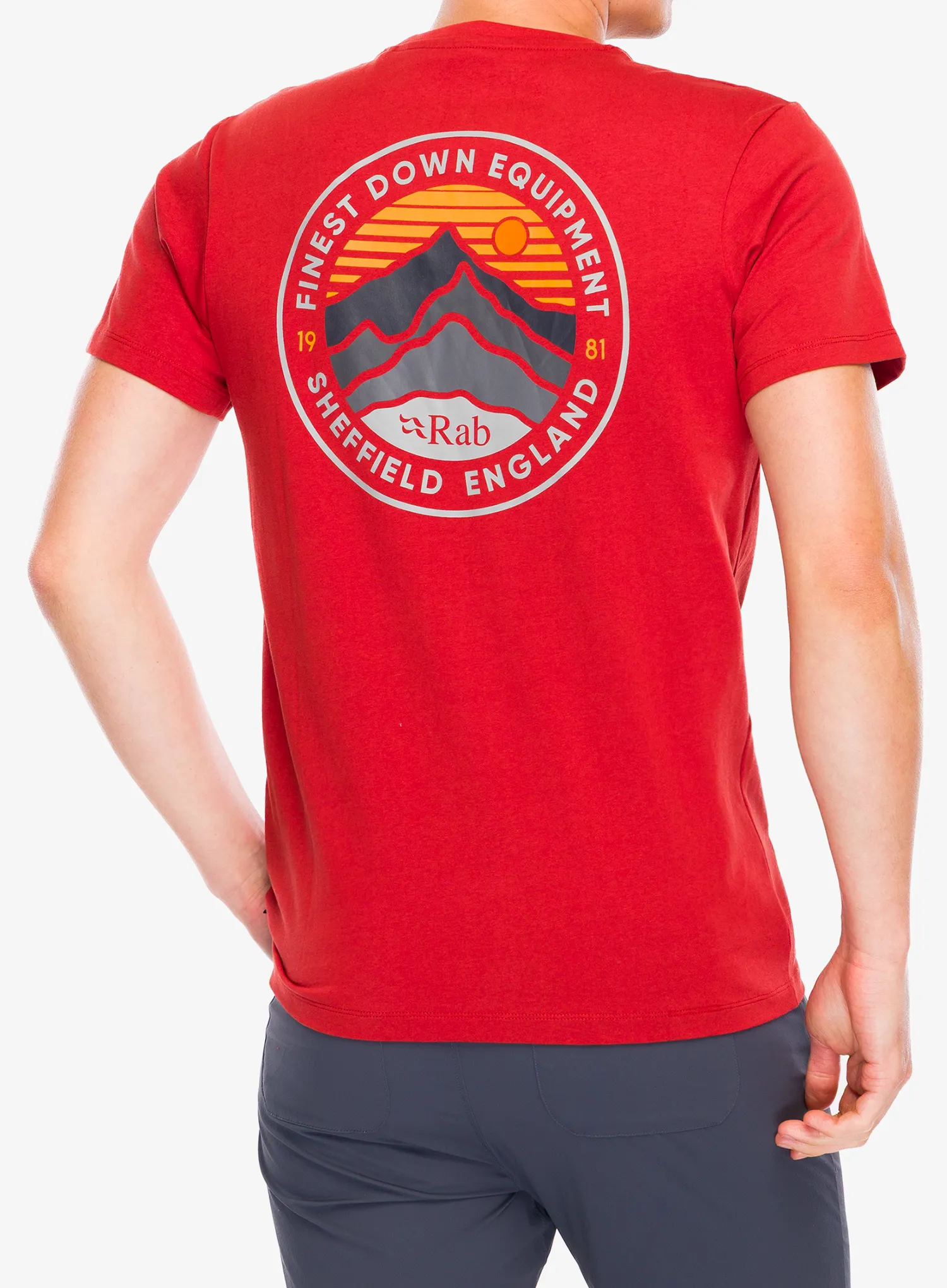 Bavlněné tričko Rab Basecamp 3 Peak Tee - red clay
