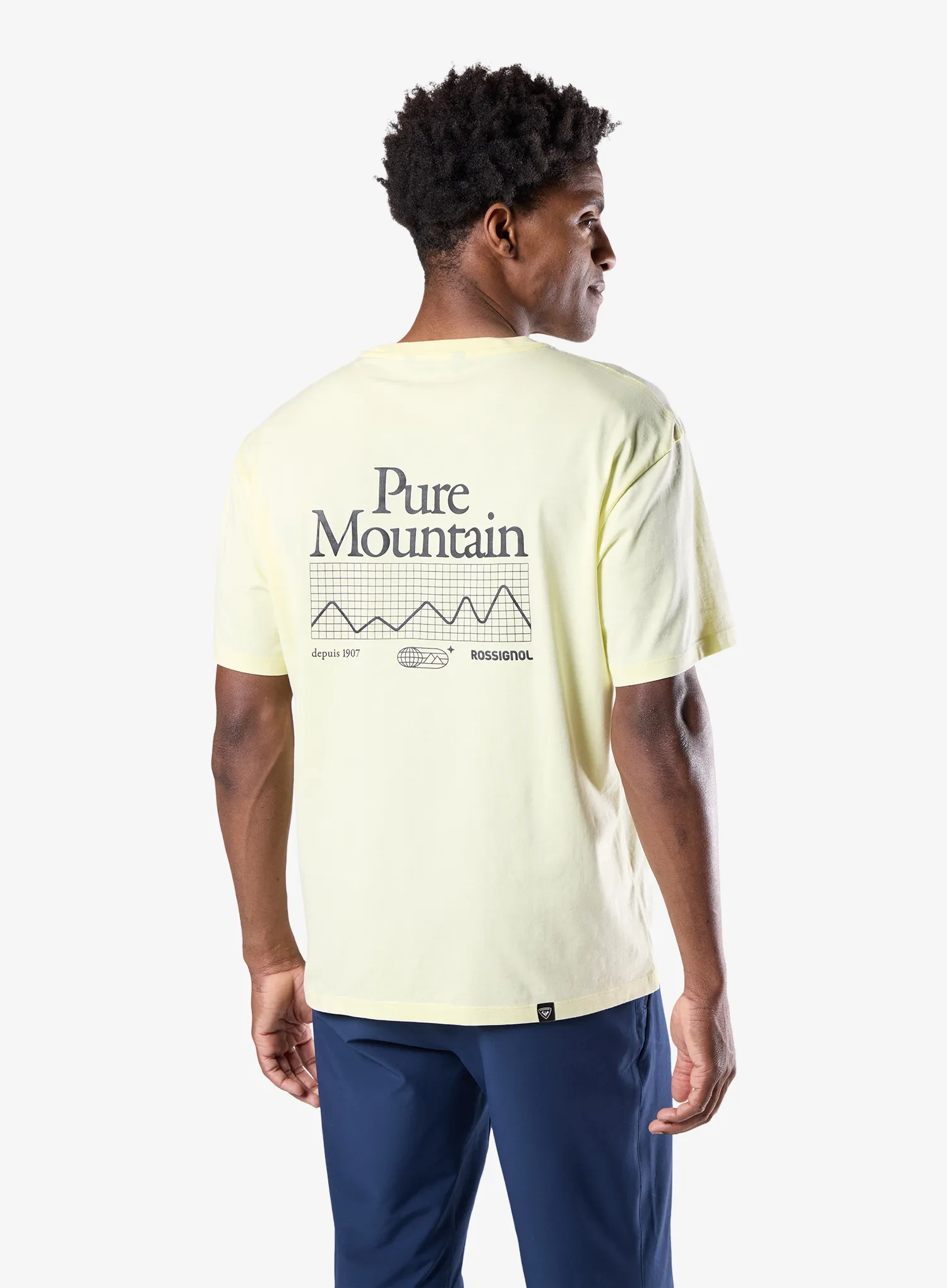 Bavlněné tričko Rossignol Graphic Waterfall Tee - wax yellow