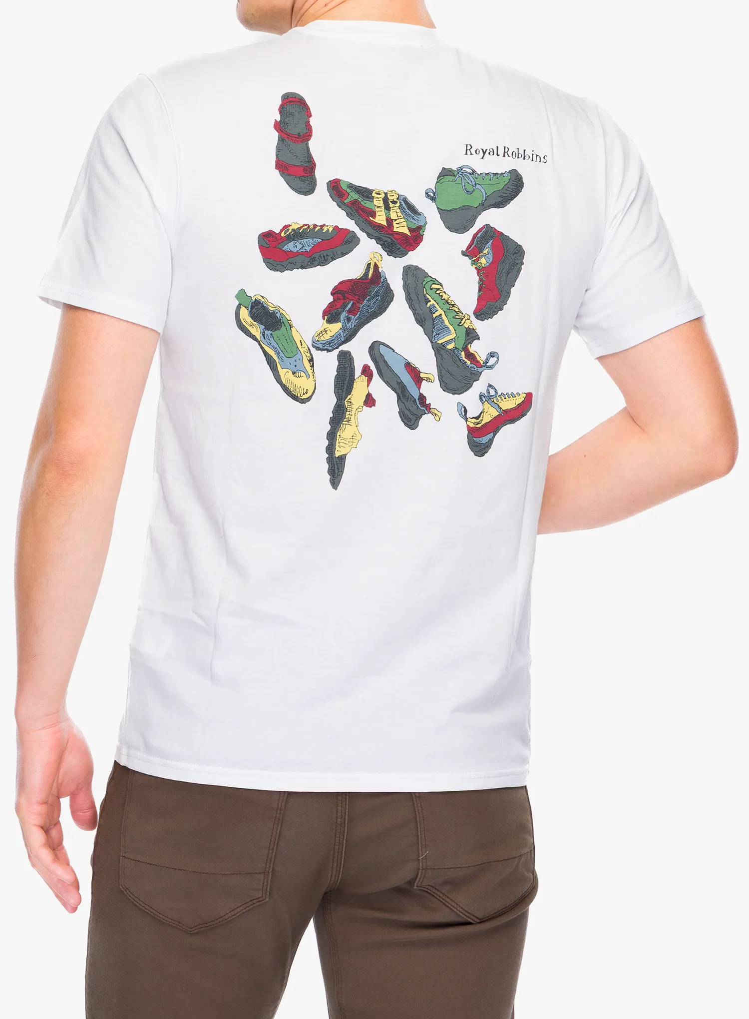Bavlněné tričko Royal Robbins RR Graphic Tee - white shoe pt
