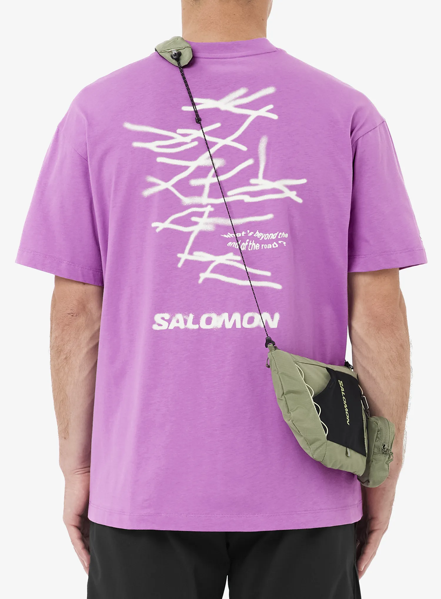 Bavlněné tričko Salomon Wild Rays S/S Tee - iris orchid