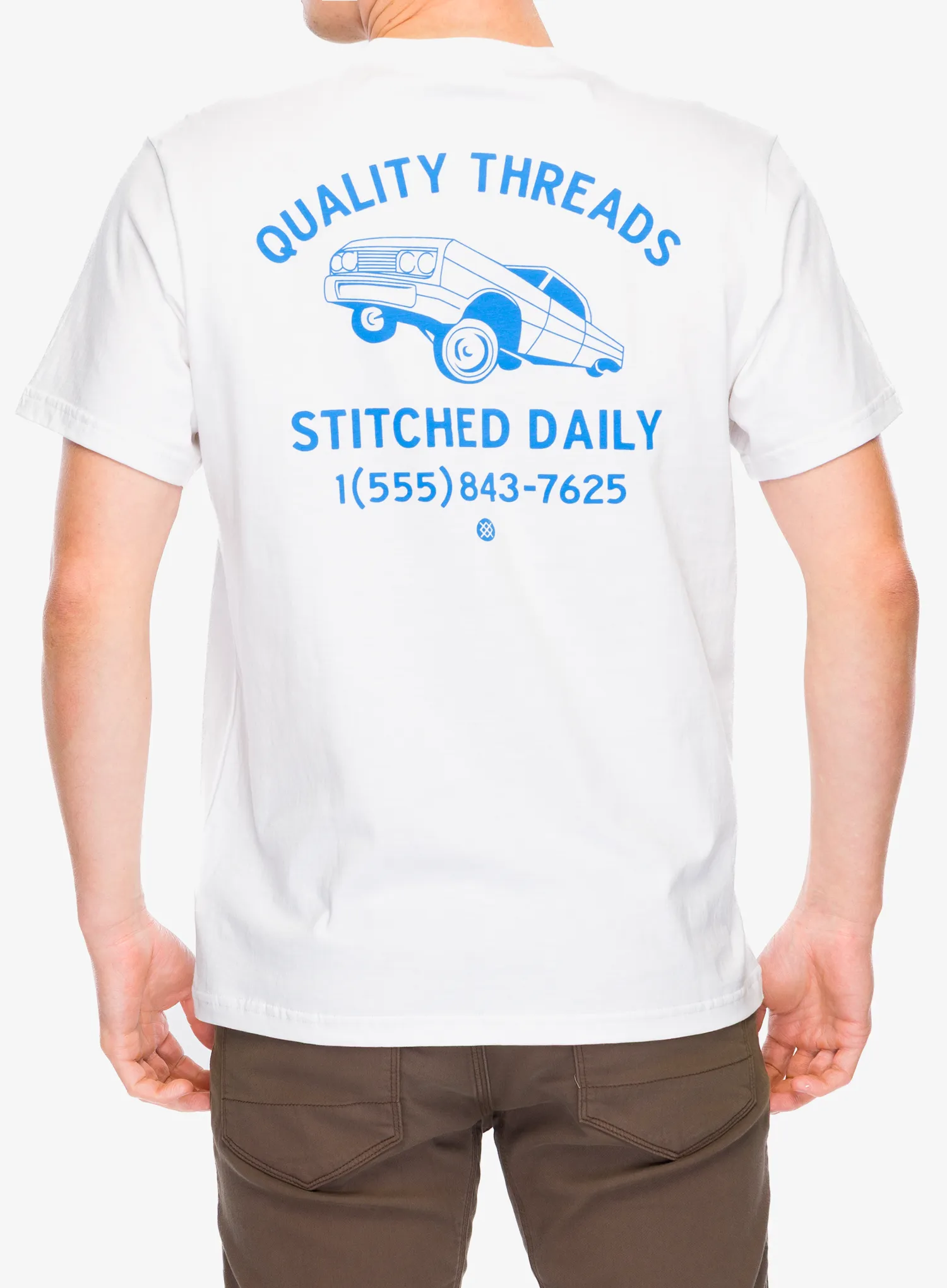 Bavlněné tričko Stance Quality Threads Tee - white