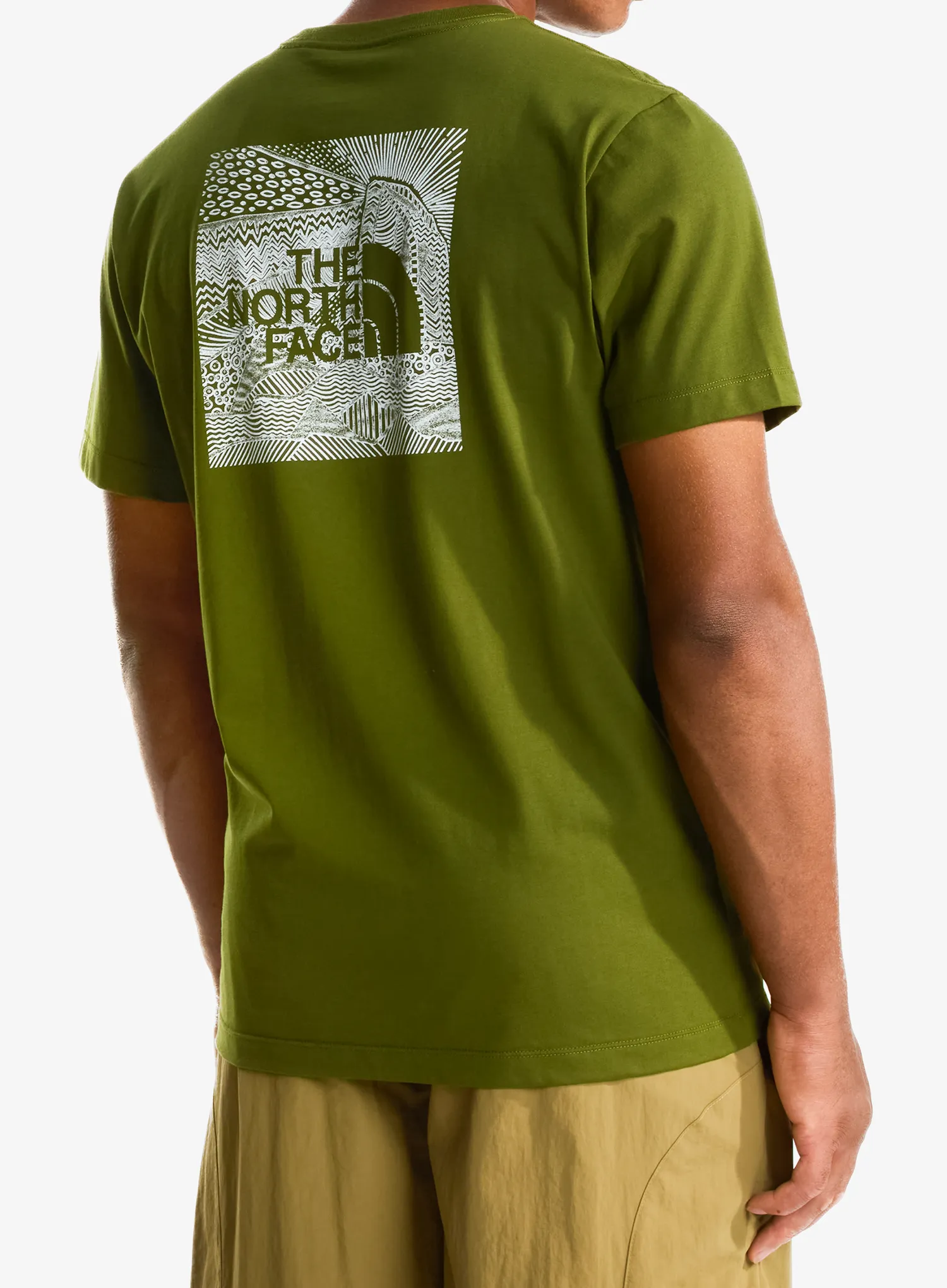 Bavlněné tričko The North Face Box NSE Celebration Reg SS Tee - woodland green