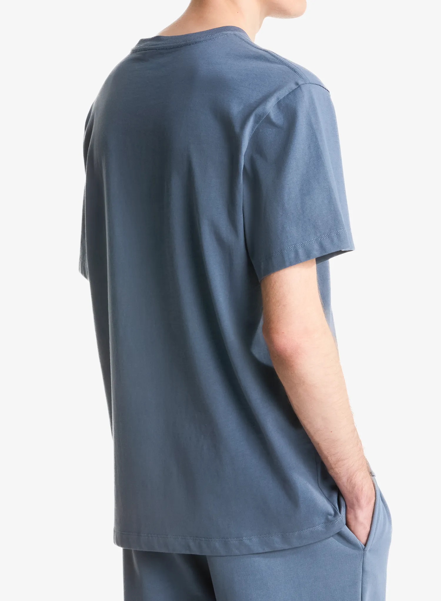 Bavlněné tričko The North Face Essential Center Logo Relaxed SS - granite grey