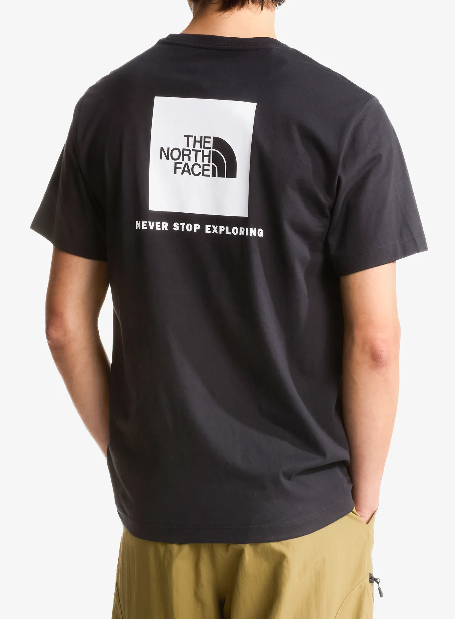 Bavlněné tričko The North Face Evolution Box Nse Regular Short Sleeve - black/white