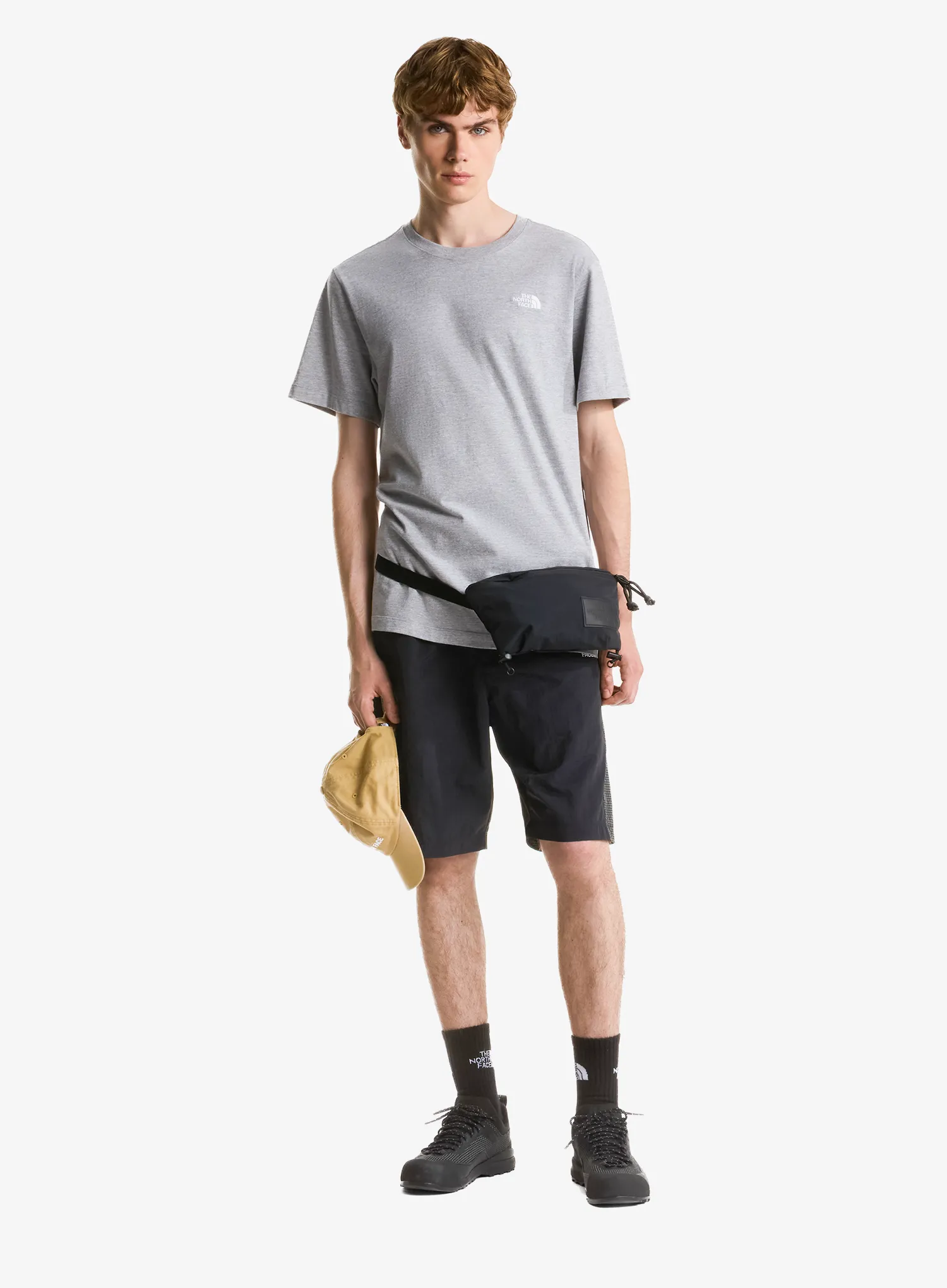 Bavlněné tričko The North Face Evolution Simple Dome Regular SS - pale grey