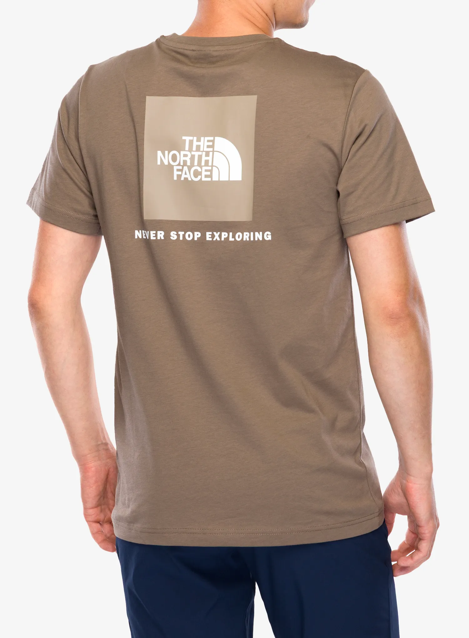 Bavlněné tričko The North Face S/S Redbox Tee - mocha brown/mushroom