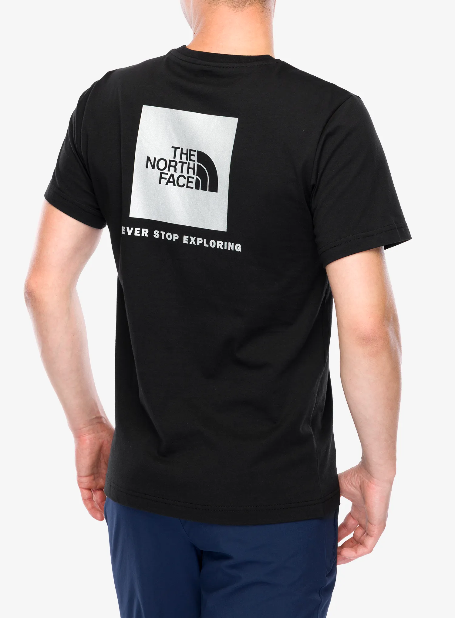 Bavlněné tričko The North Face SS ReflectIVe Box Nse Tee - tnf black reflective