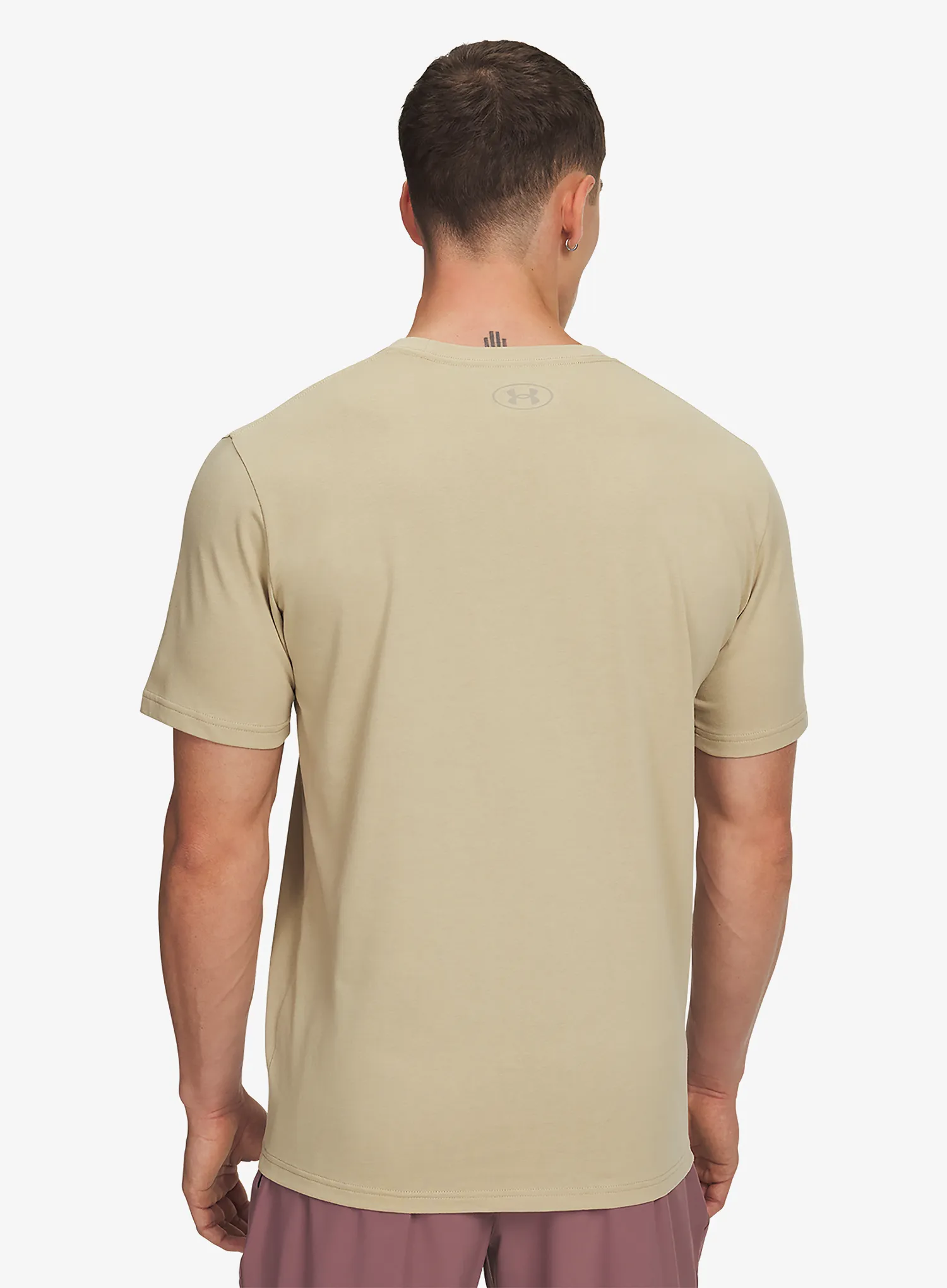 Bavlněné tričko Under Armour Abc Camo Boxed Logo SS - field khaki/timberwolf taupe