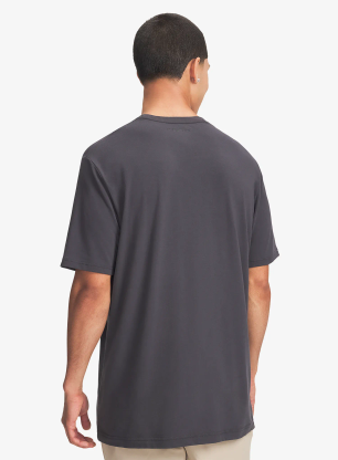 Bavlněné tričko Under Armour Explor Graphic SS - anthracite/summit white
