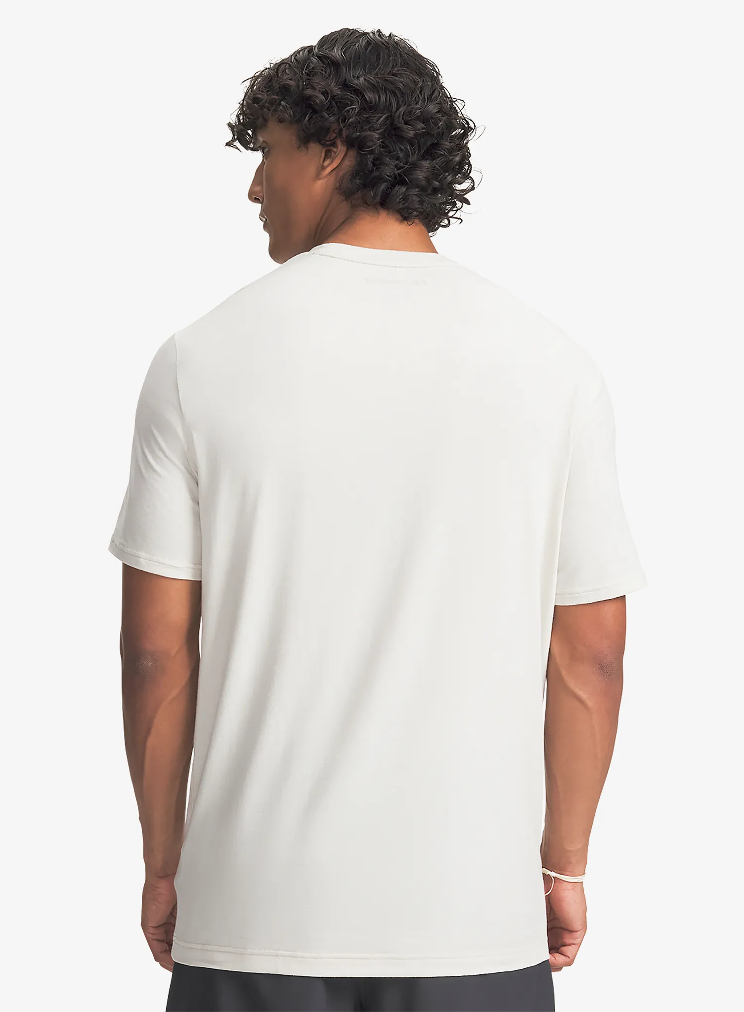 Bavlněné tričko Under Armour Explor Graphic SS - summit white/city khaki