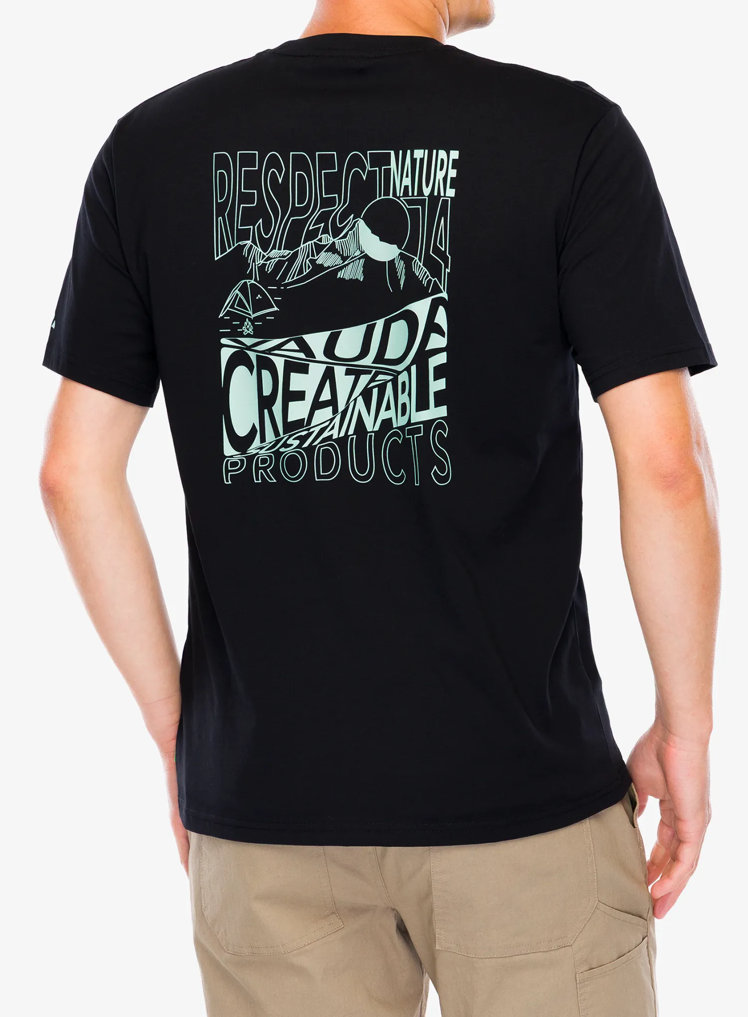 Bavlněné tričko Vaude Spirit T-Shirt II - black