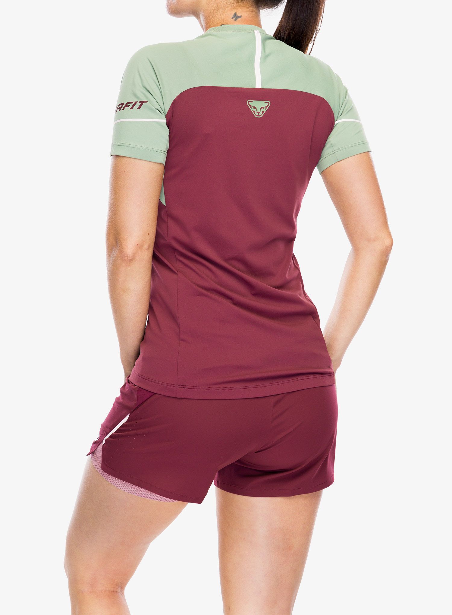 Běžecké tričko dámské Dynafit Alpine Pro S/S Tee - burgundy