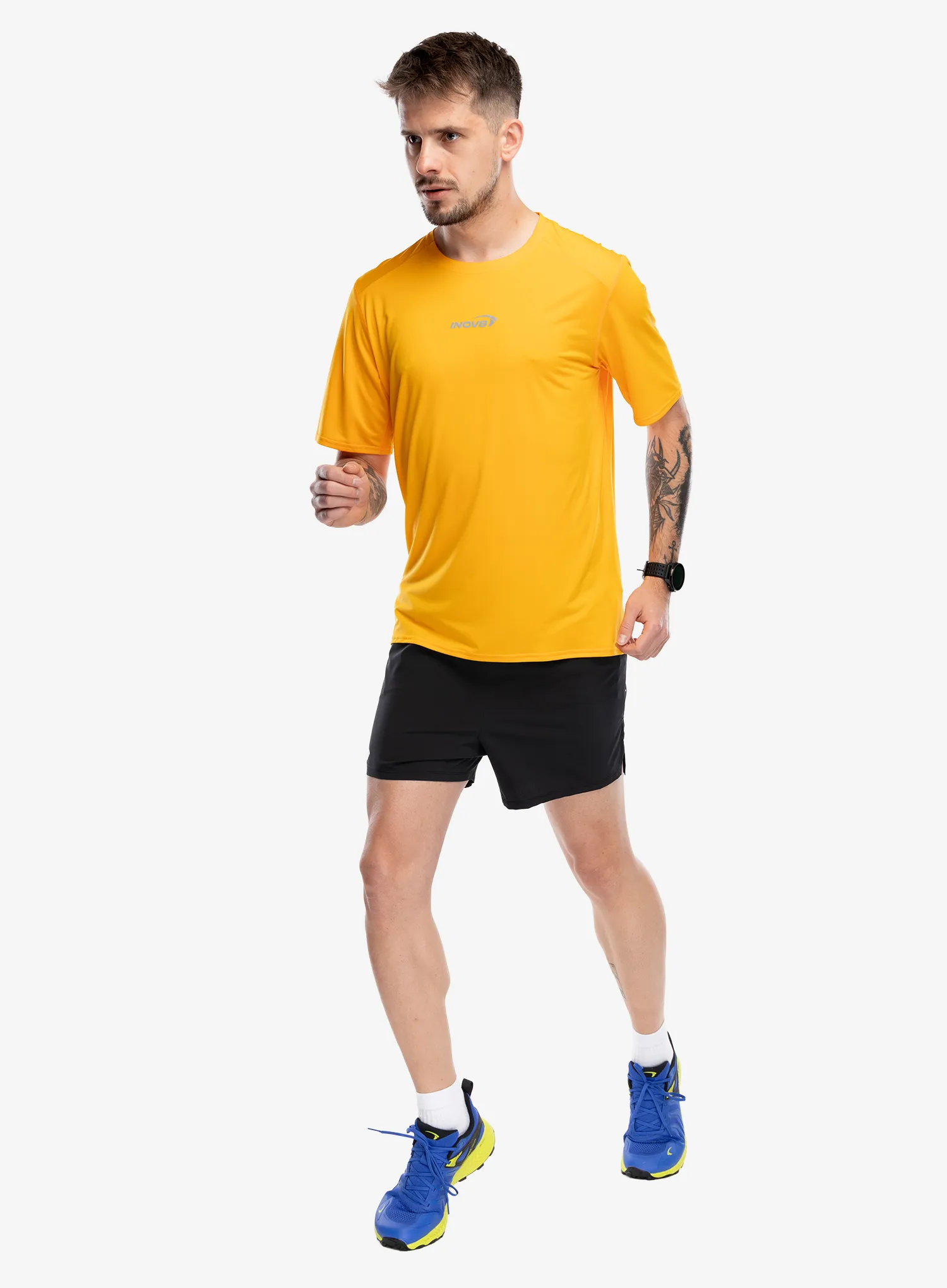 Běžecké triko Inov-8 Airlite Short Sleeve T-Shirt - yellow