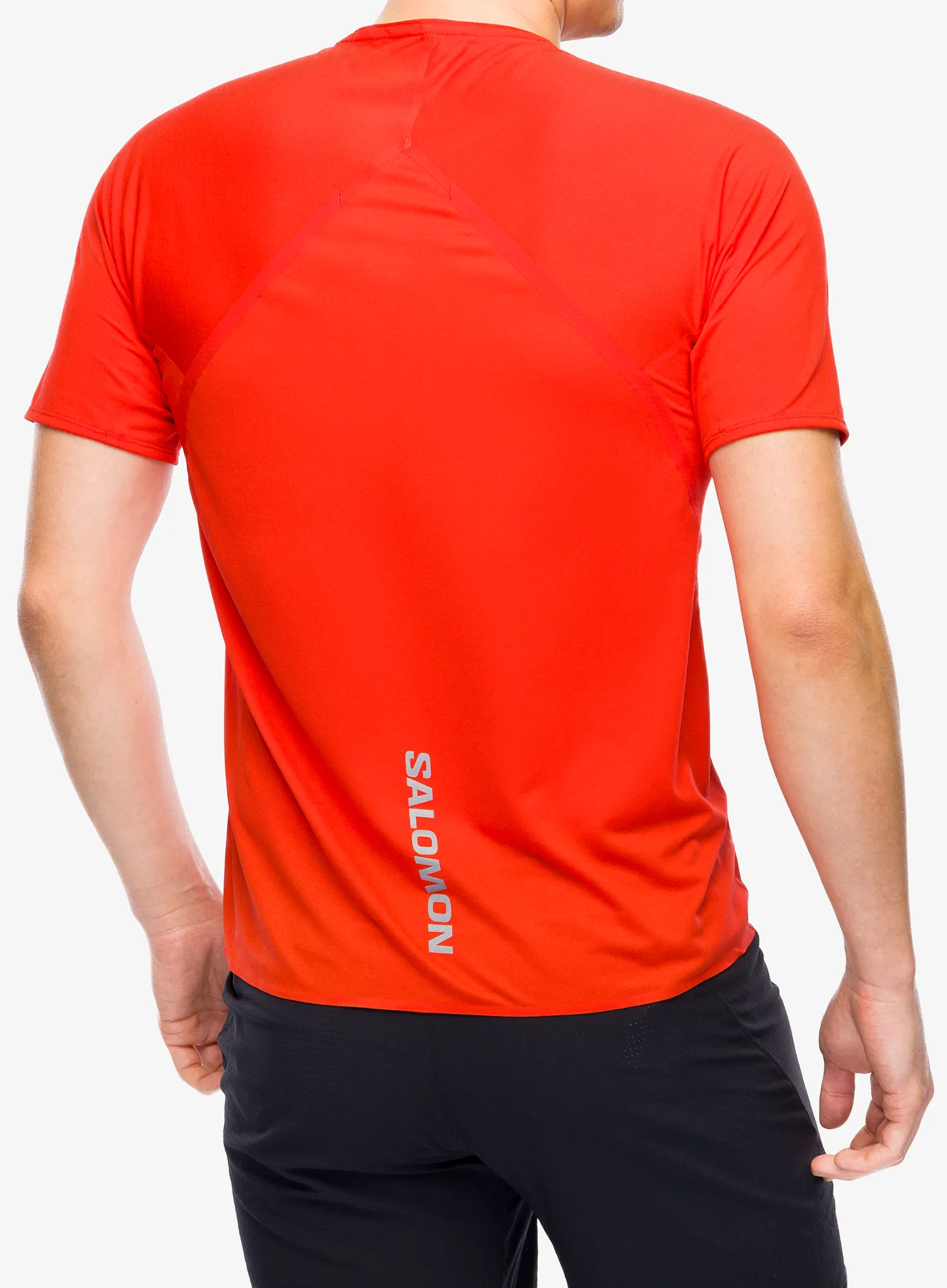Běžecké triko Salomon S/Lab Speed Tee - fiery red/red