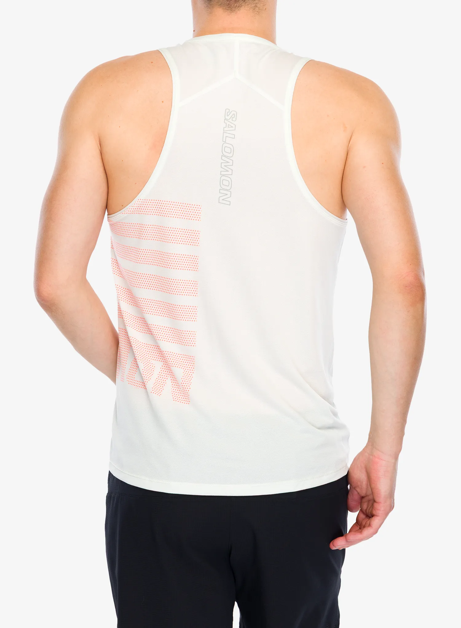 Běžecké triko Salomon Sense Aero Singlet GFX - icicle