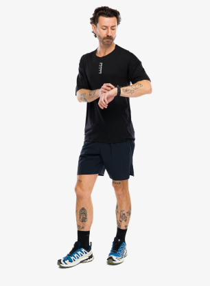 Běžecké triko Salomon Ultra S/S Tee - deep black