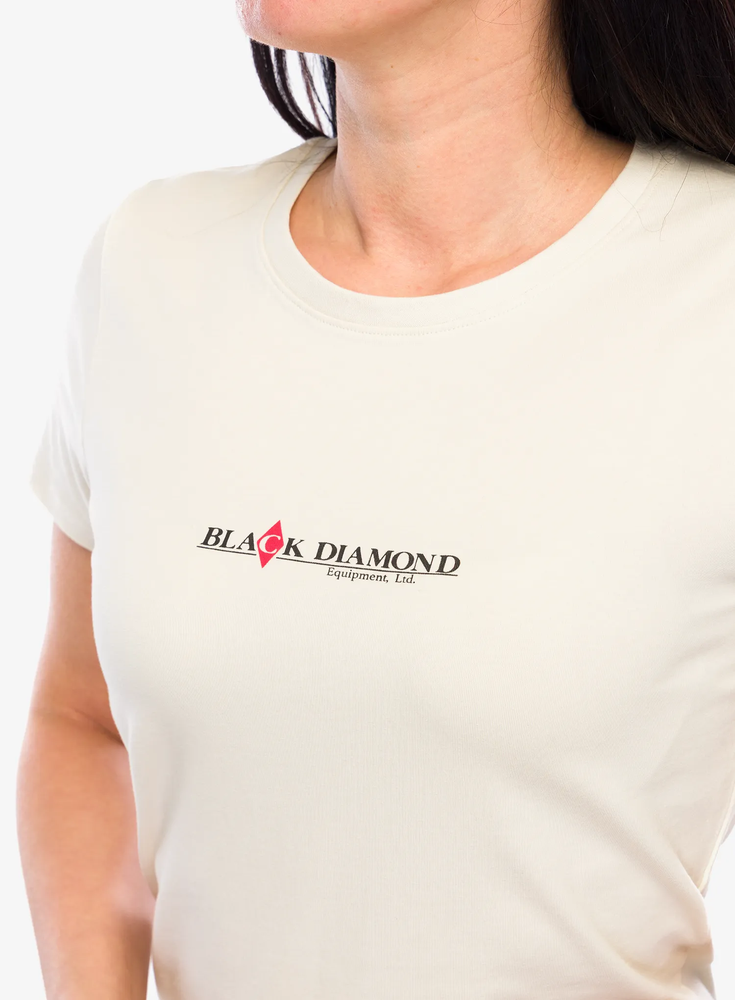 Dámské tričko Black Diamond Heritage Wordmark SS Tee - off white