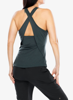 Dámské tričko Black Diamond Splitter Tank - carbon stripe