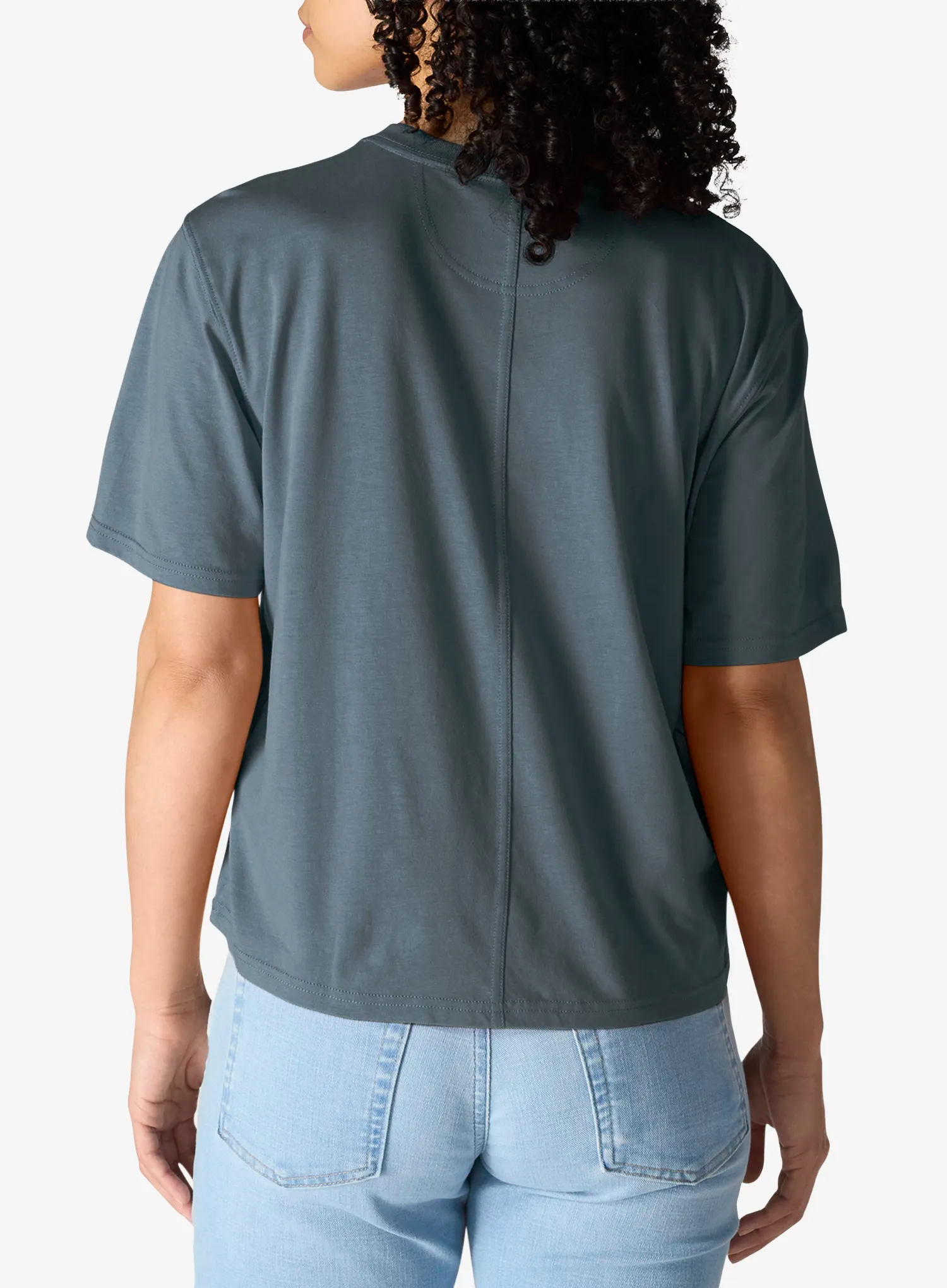 Dámské tričko Carhartt Tencel Fiber Series Loose T-Shirt - iron blue