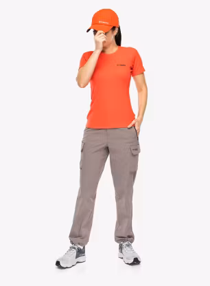 Dámské tričko Columbia DriVenture Short Sleeve - poppy red