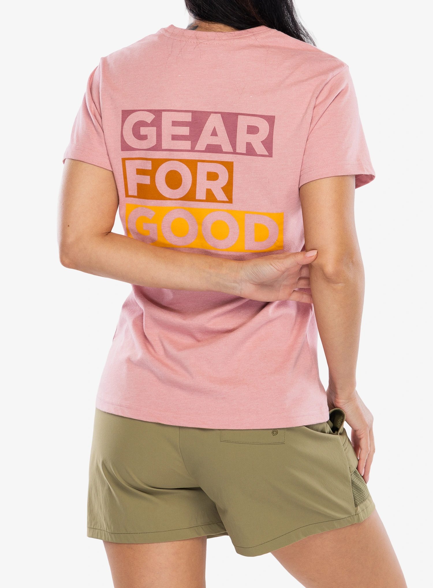 Dámské tričko Cotopaxi Gear For Good Stripes T-Shirt - rose