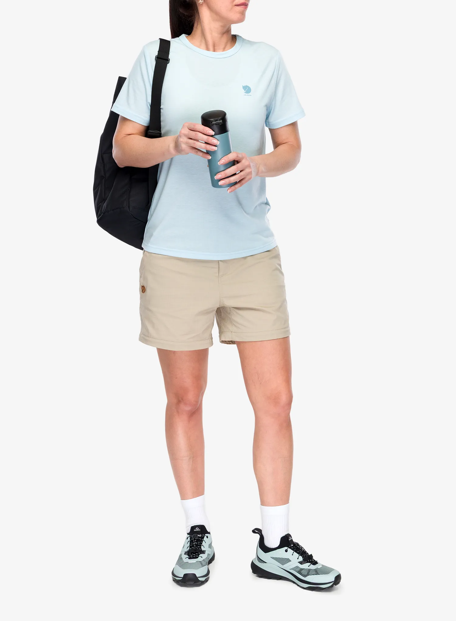 Dámské tričko Fjallraven High Coast SS - breeze blue